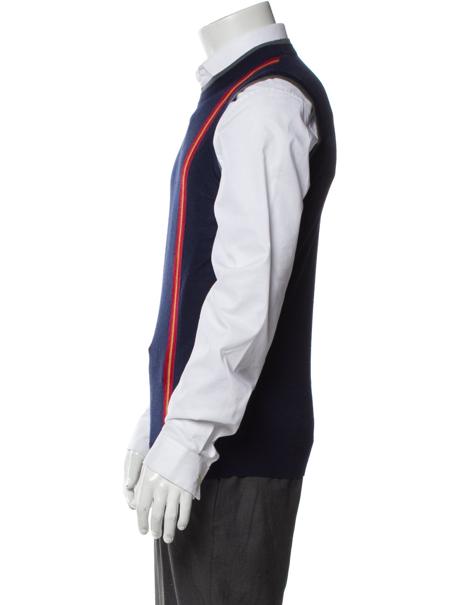 Dsquared² Wool Striped Sweater Vest