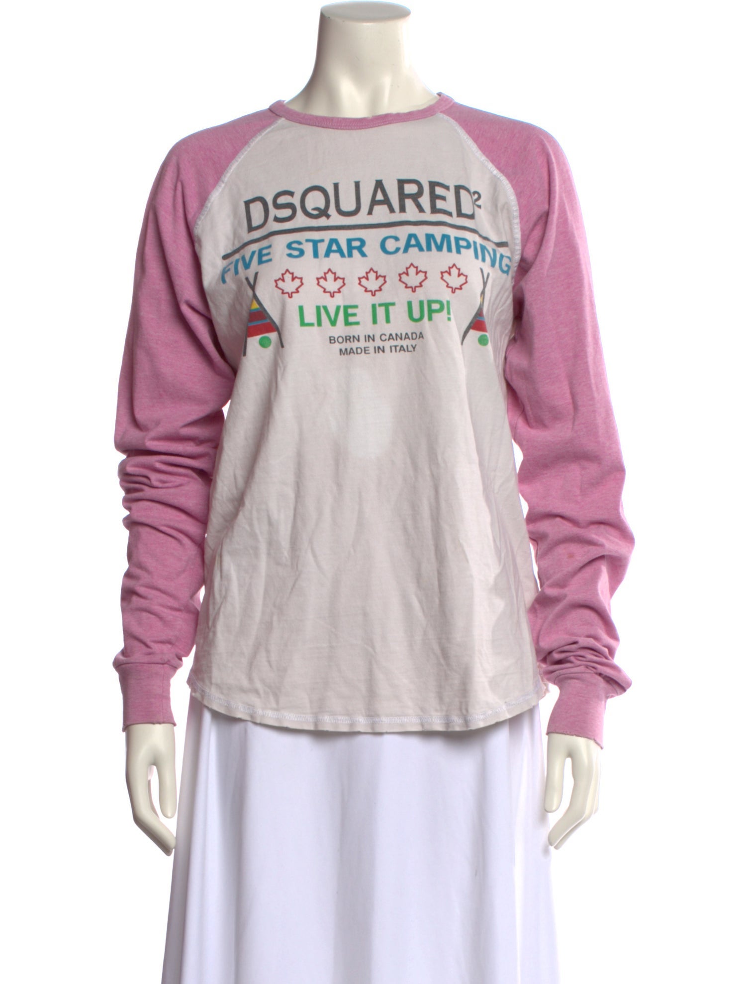 Dsquared² Graphic Print Crew Neck Sweatshirt