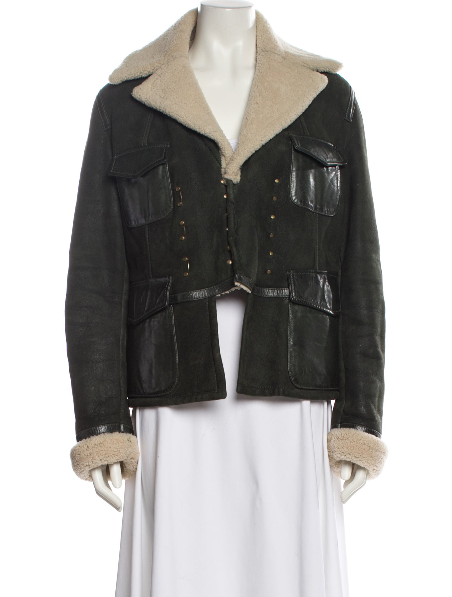 Dsquared² Lamb Fur Fur Jacket