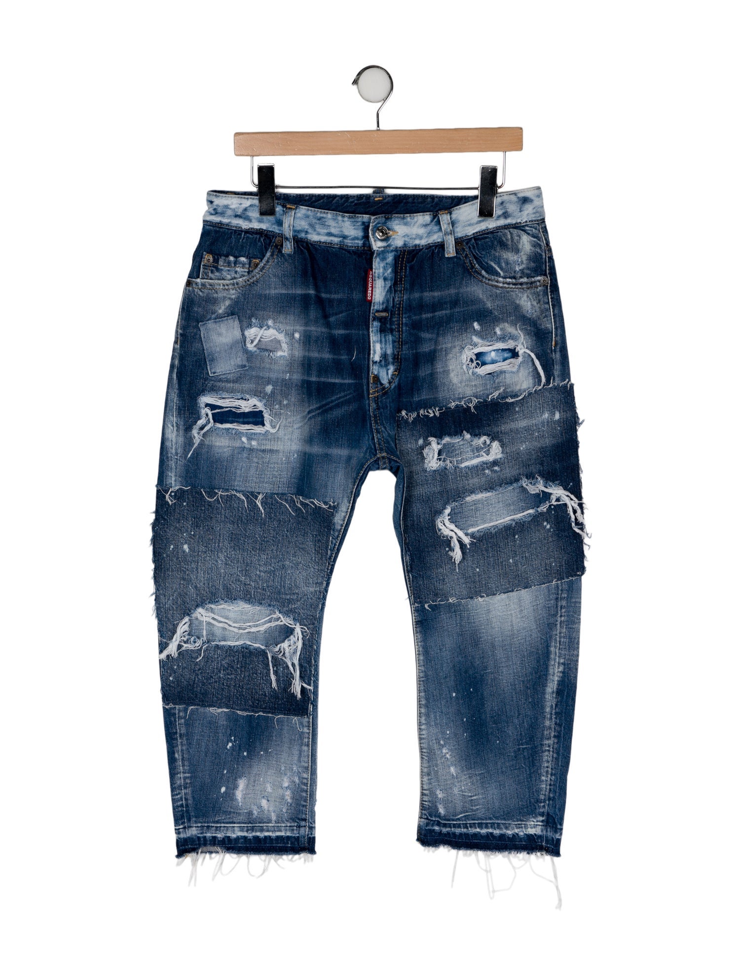 Dsquared² High-Rise Straight Leg Jeans