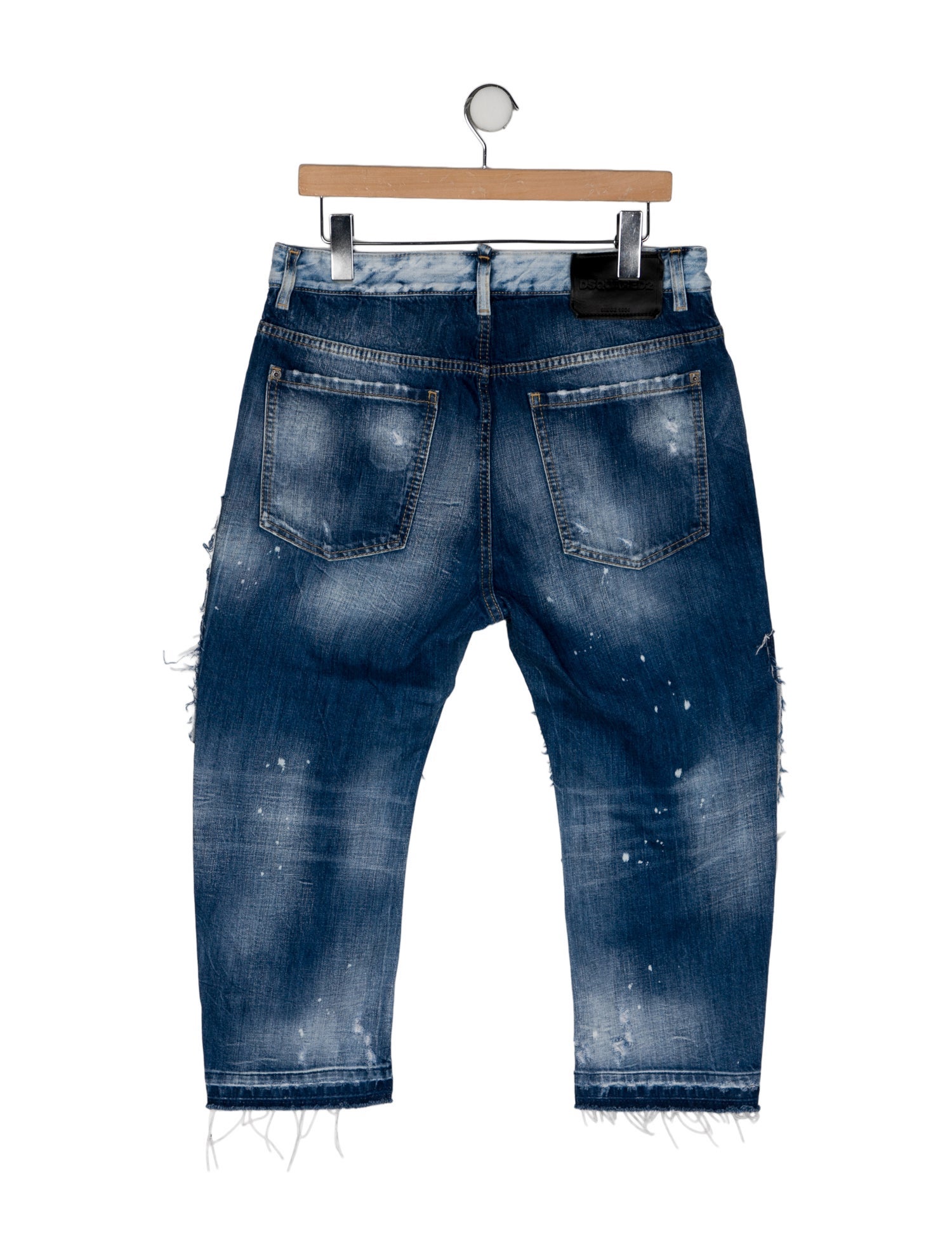 Dsquared² High-Rise Straight Leg Jeans