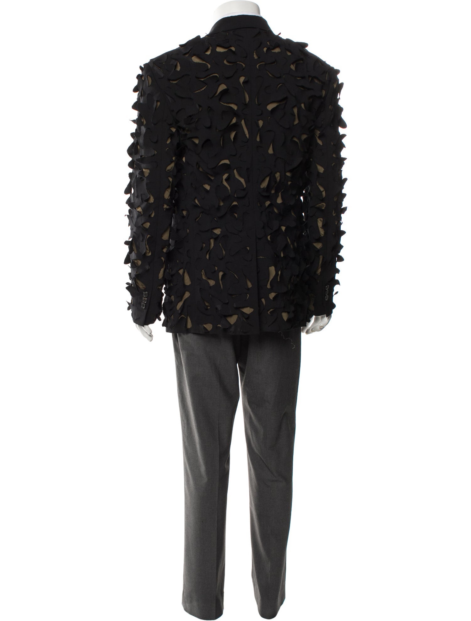 Virgin Wool Printed Blazer