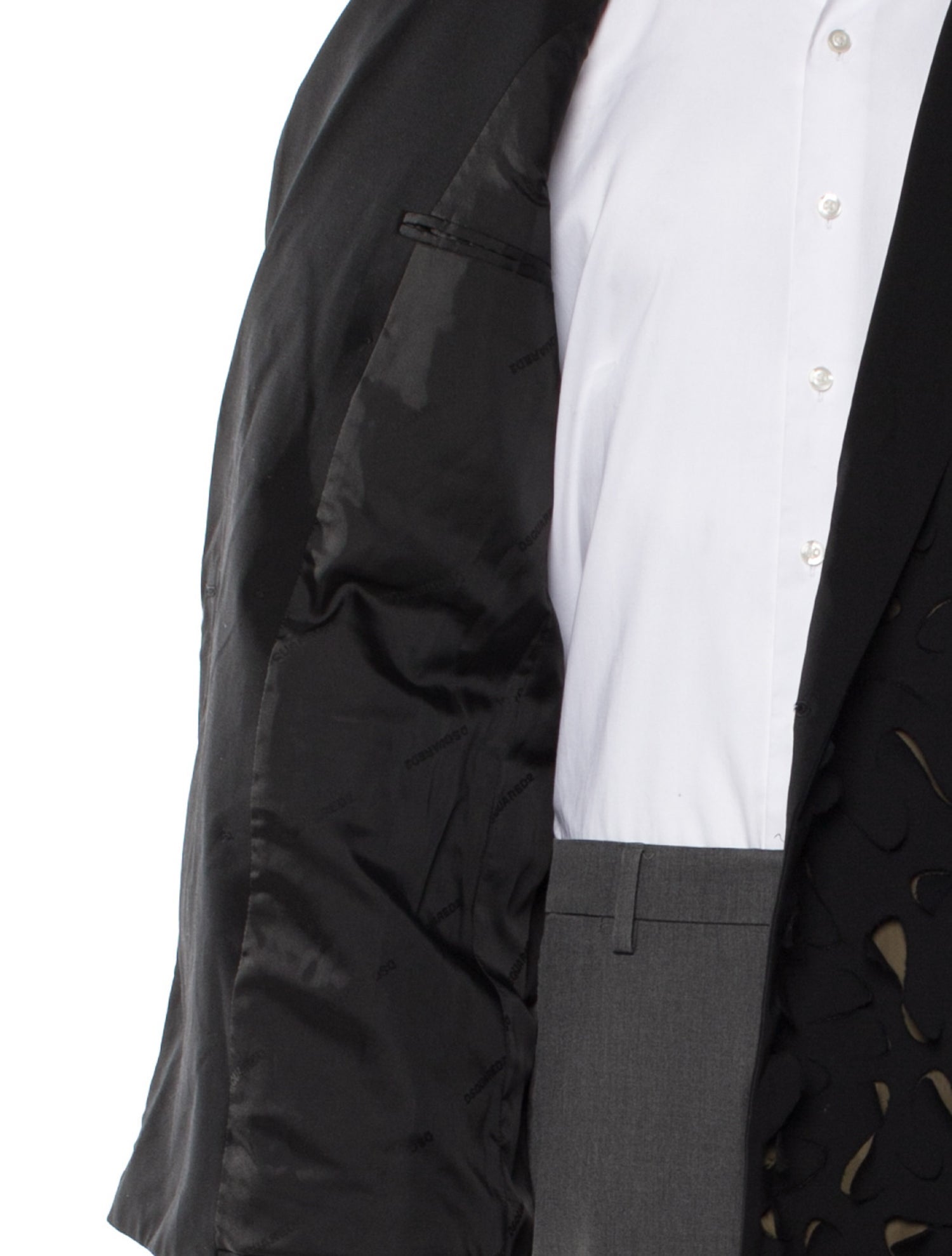 Virgin Wool Printed Blazer