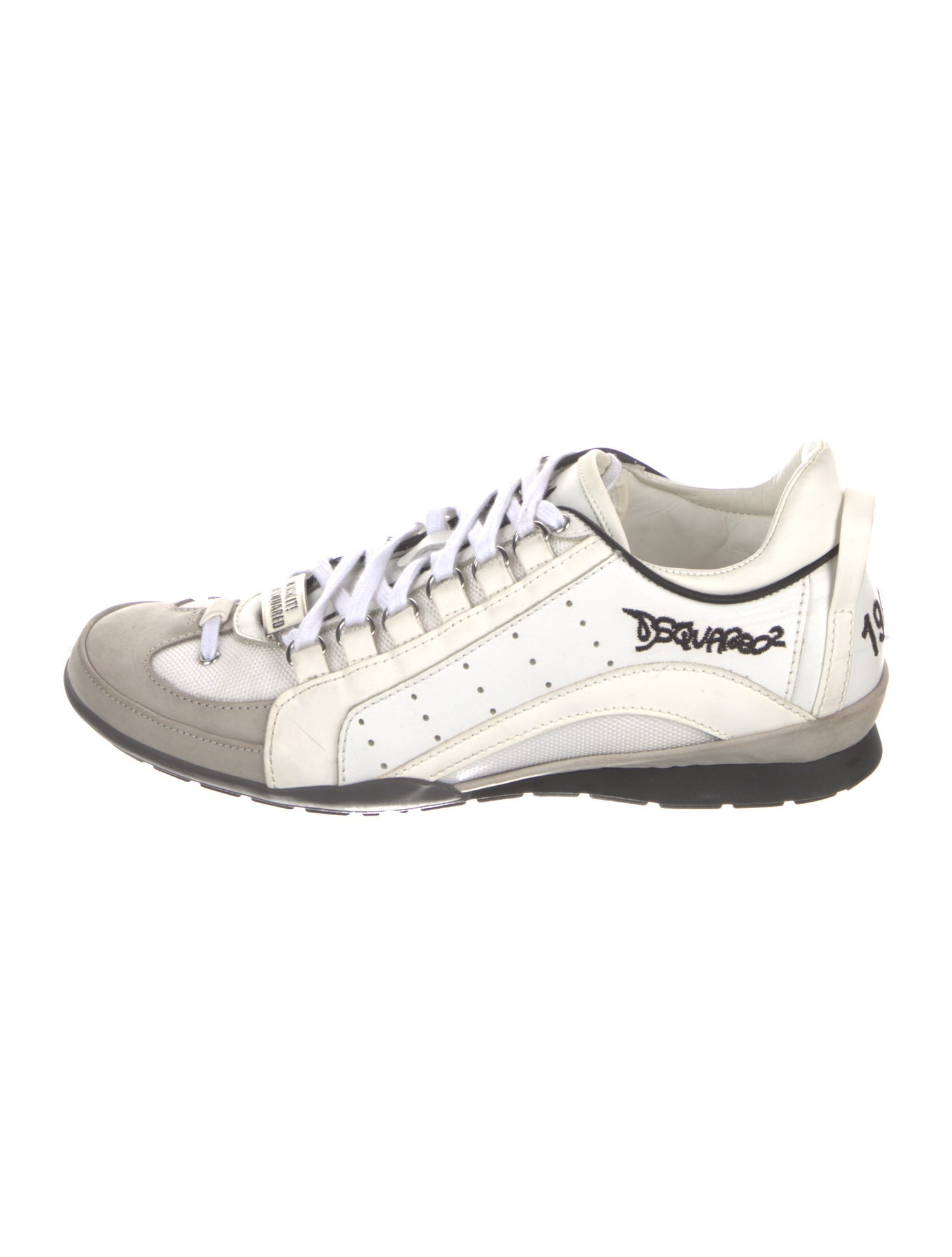 Dsquared² Leather Patterned Athletic Sneakers
