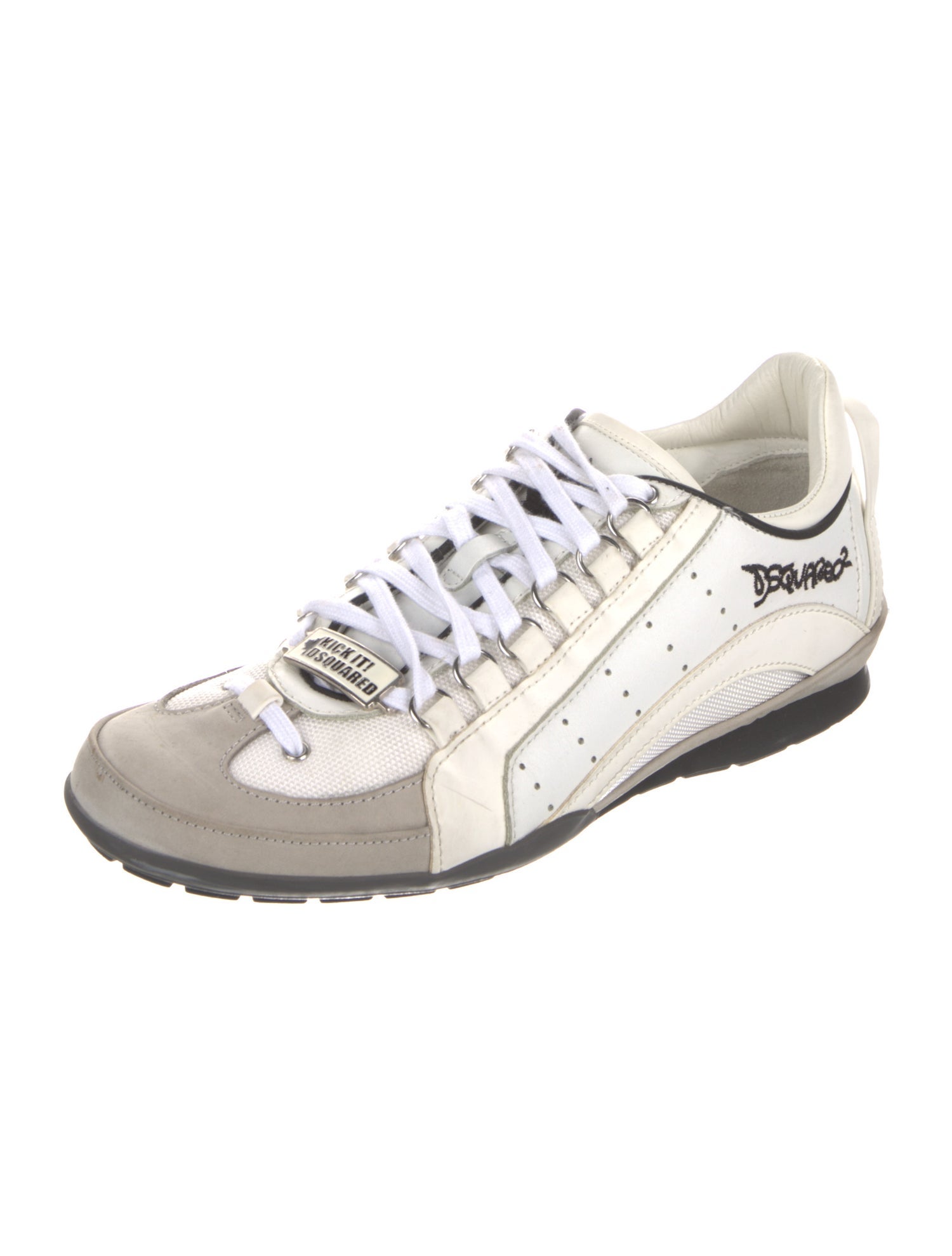 Dsquared² Leather Patterned Athletic Sneakers