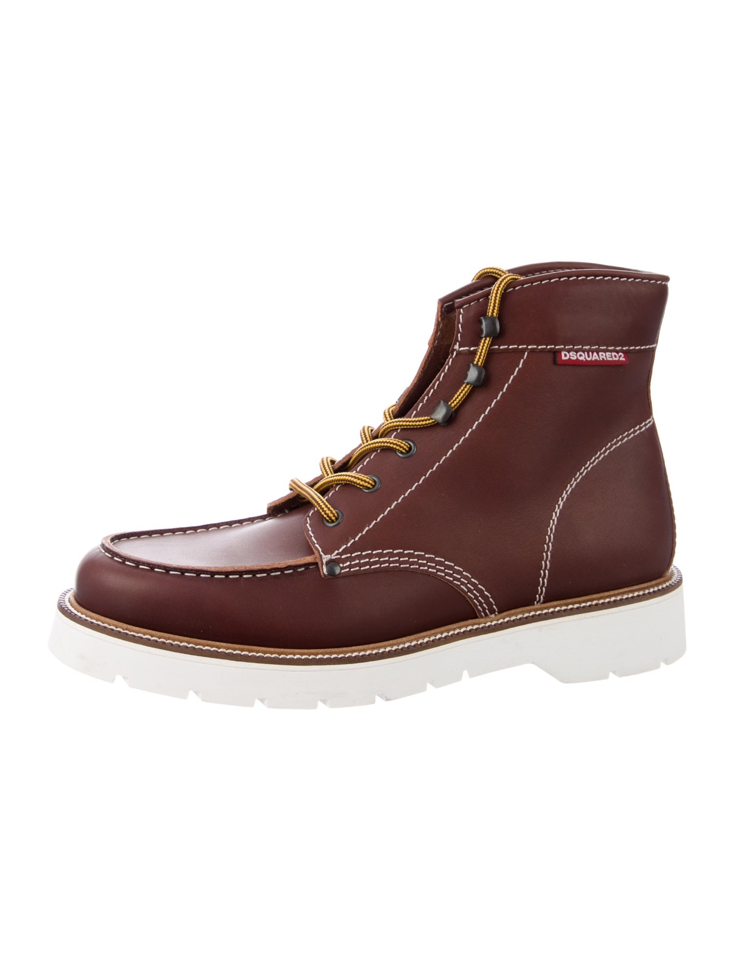 Dsquared² Leather Lace-Up Boots