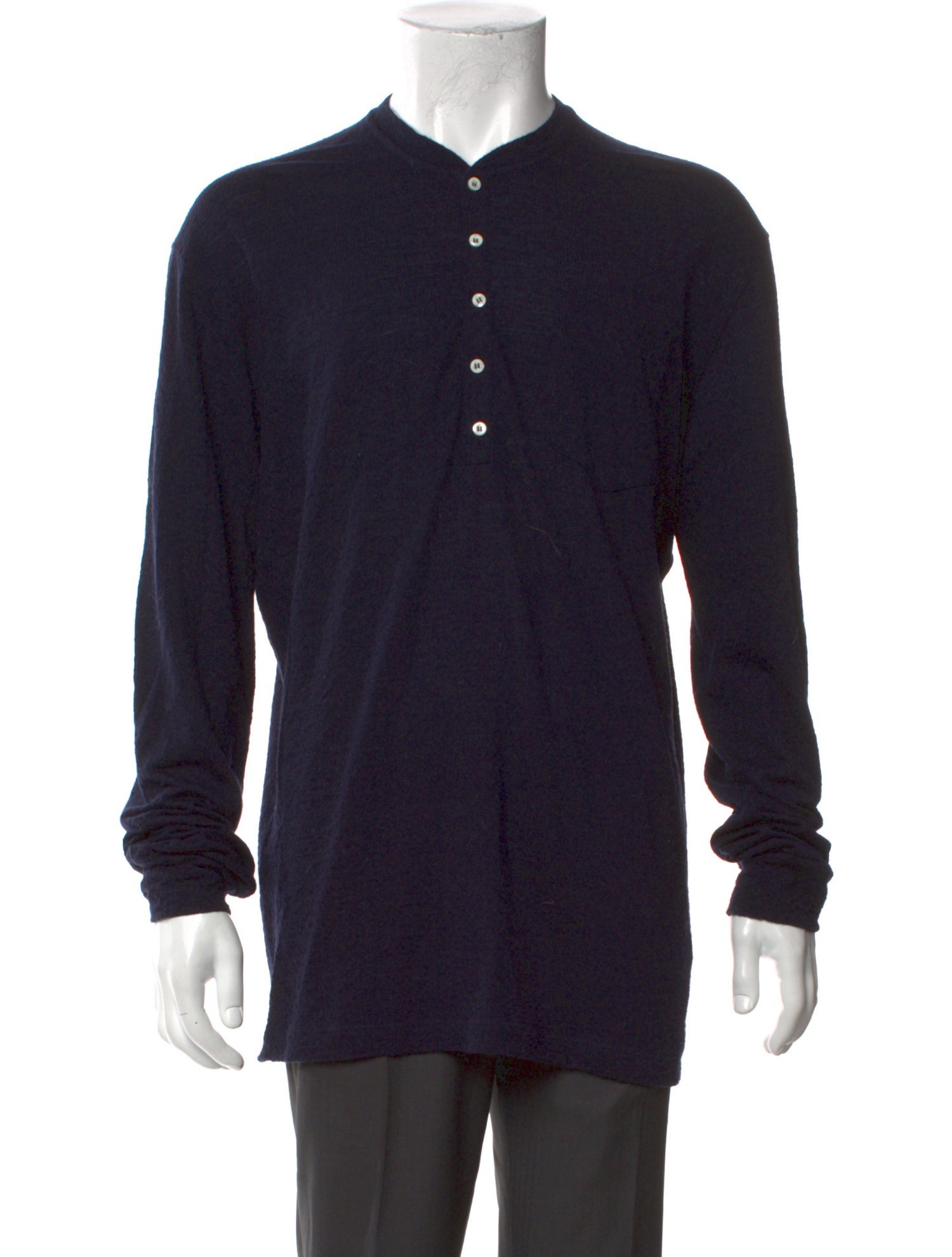 Dsquared² Wool Crew Neck Henley