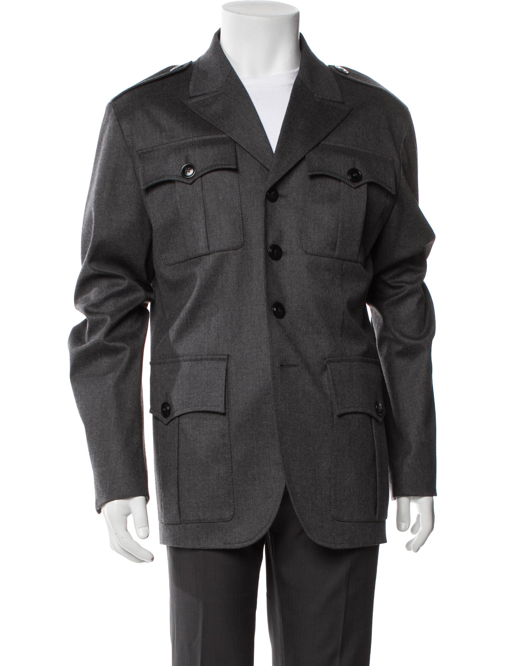 Dsquared² Virgin Wool Utility Jacket