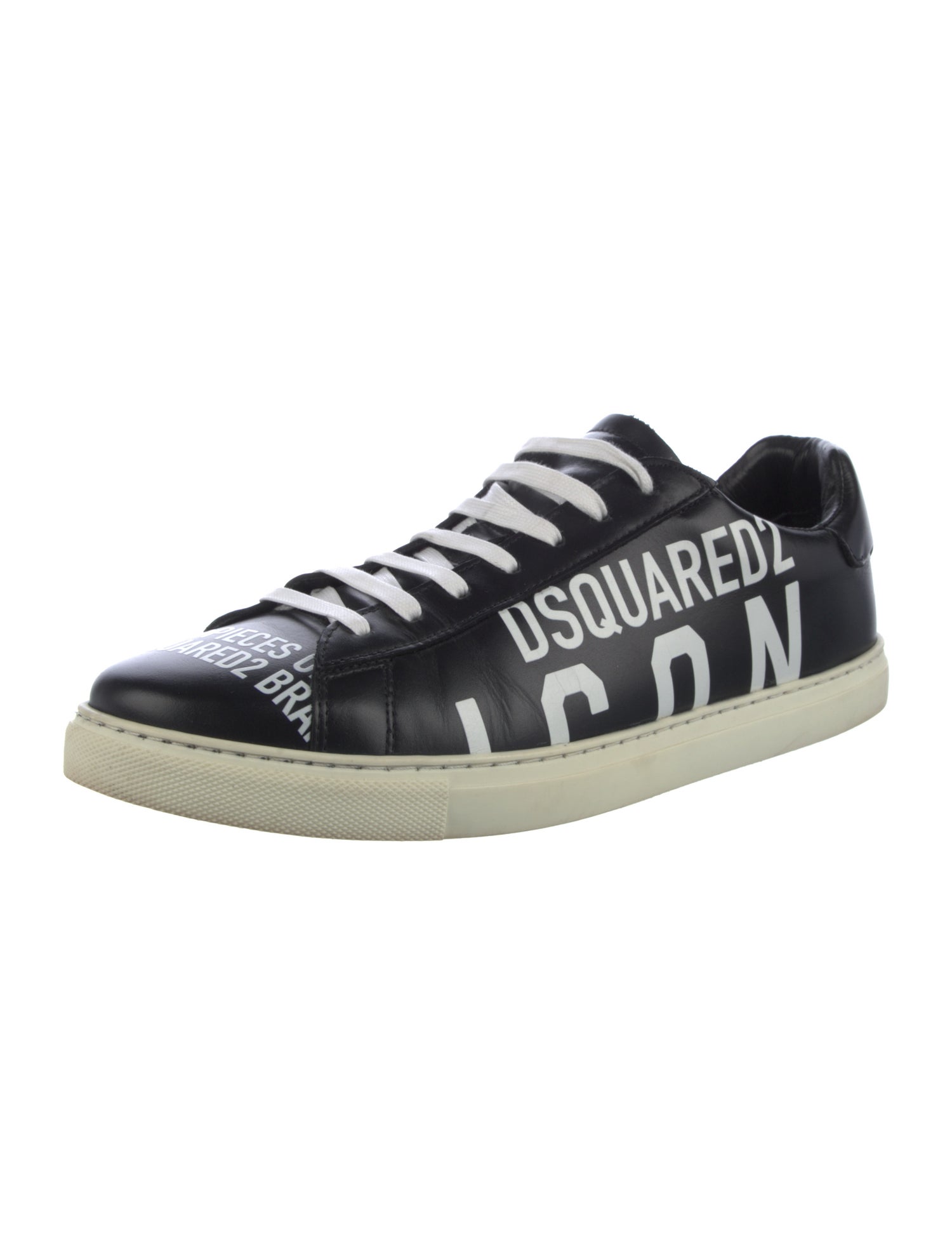 Dsquared² Leather Graphic Print Sneakers
