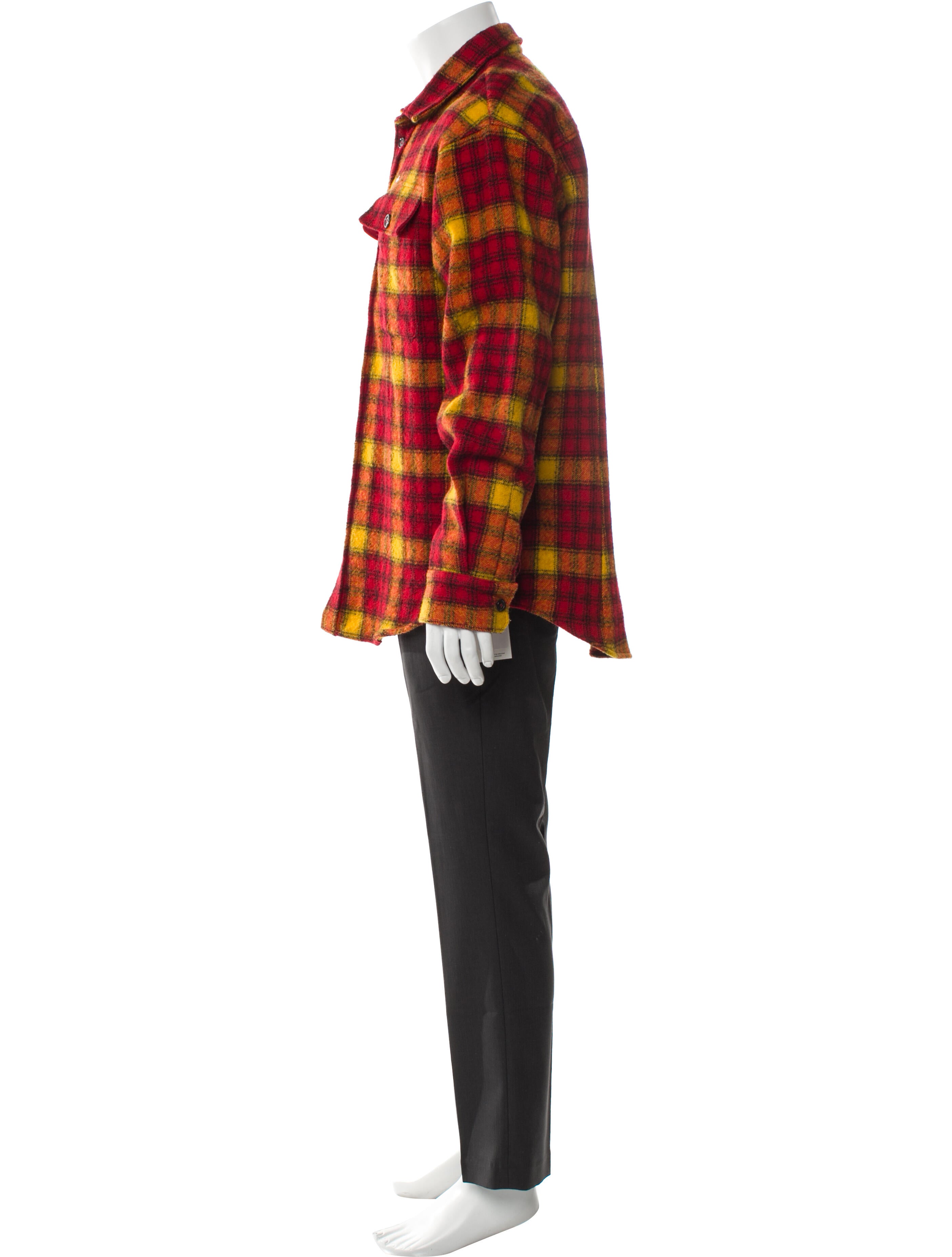 Dsquared² Virgin Wool Plaid Print Overcoat
