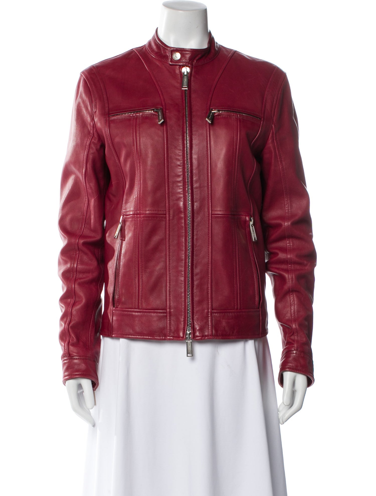 Dsquared² Leather Biker Jacket