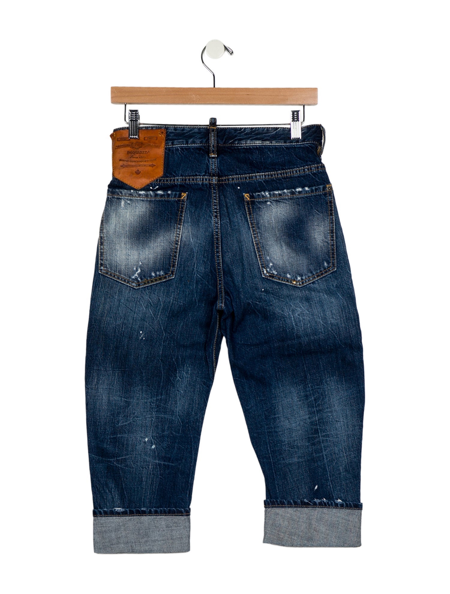 Dsquared² Mid-Rise Straight Leg Jeans