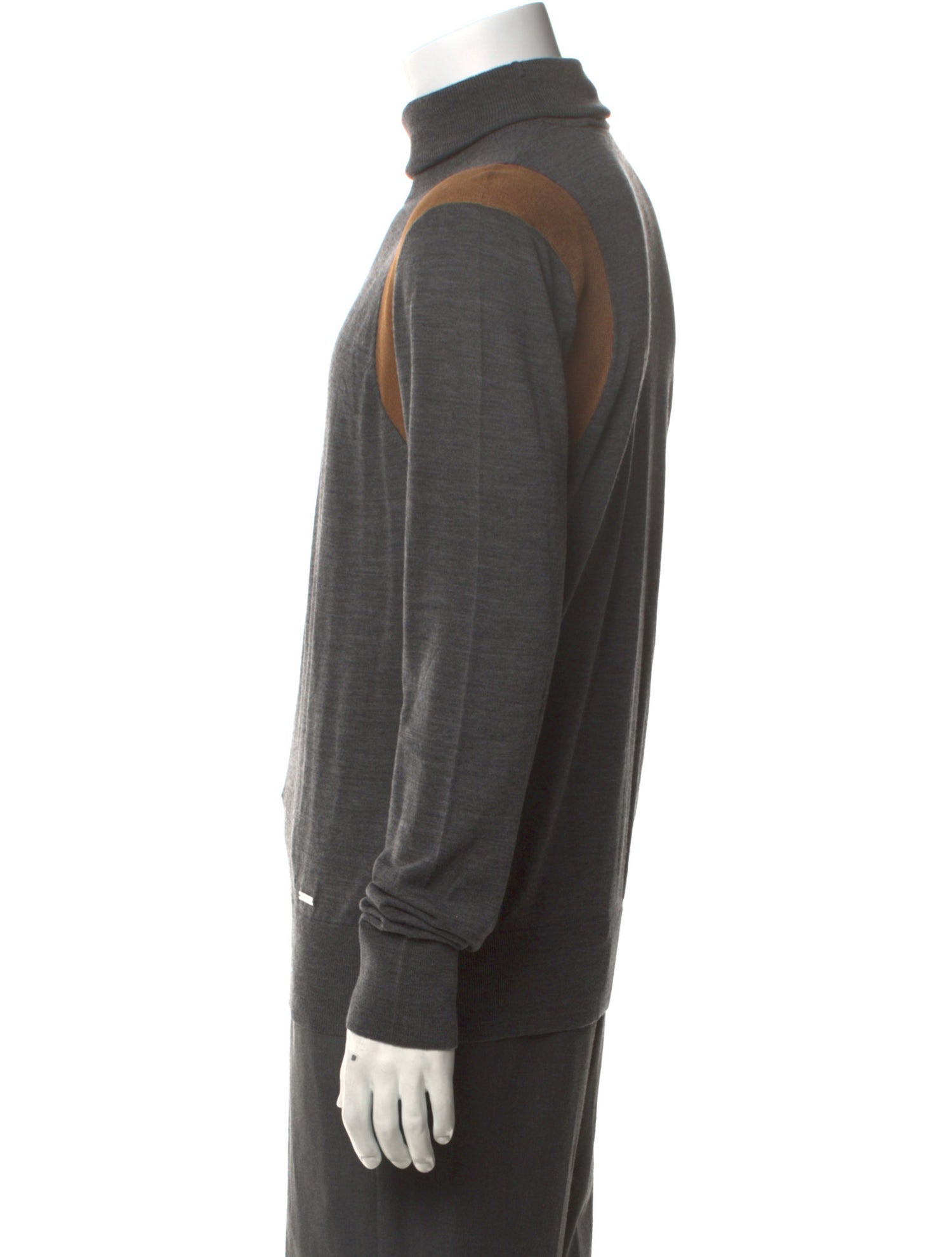 Dsquared² Colorblock Pattern Turtleneck Pullover