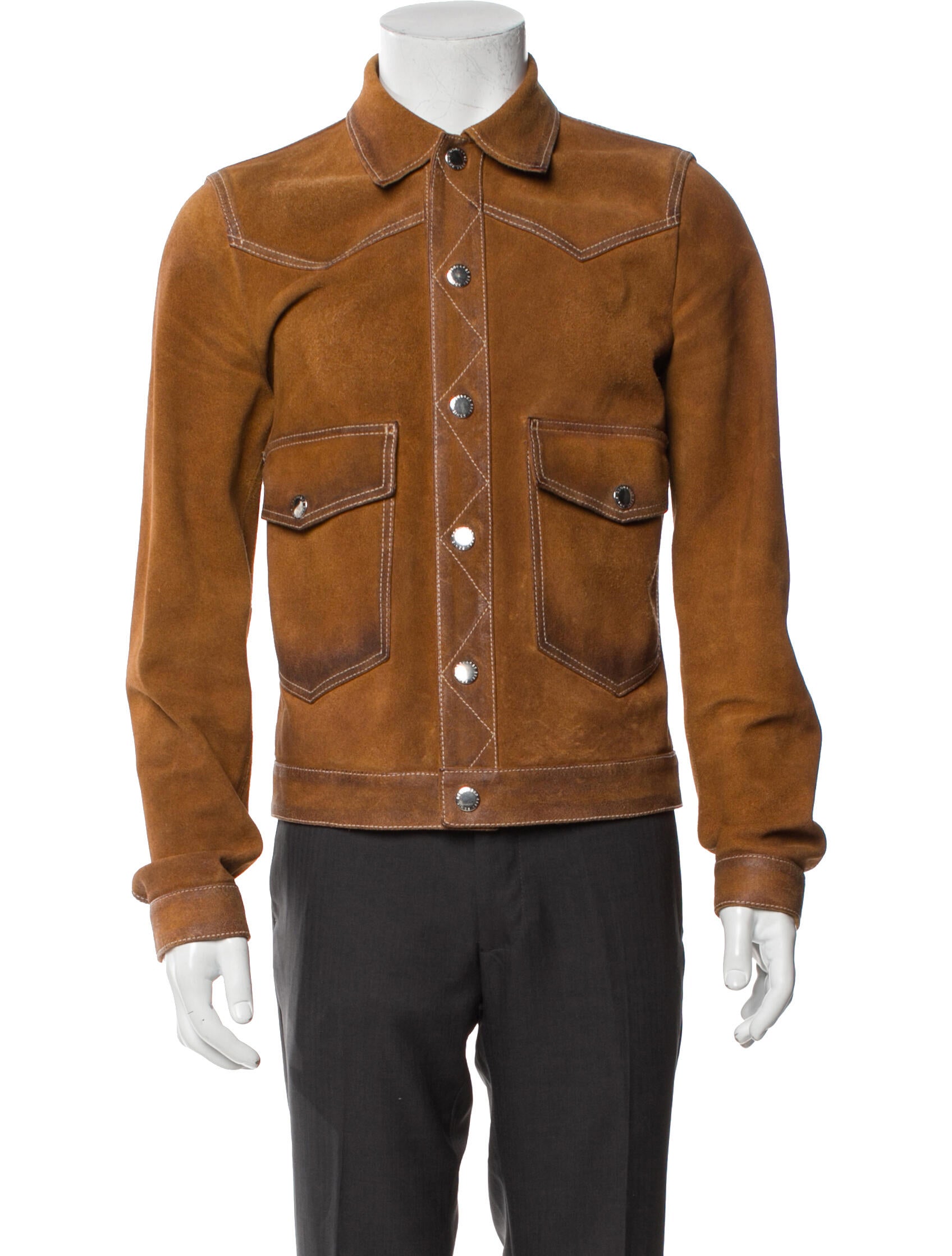 Dsquared² Calf Leather Utility Jacket