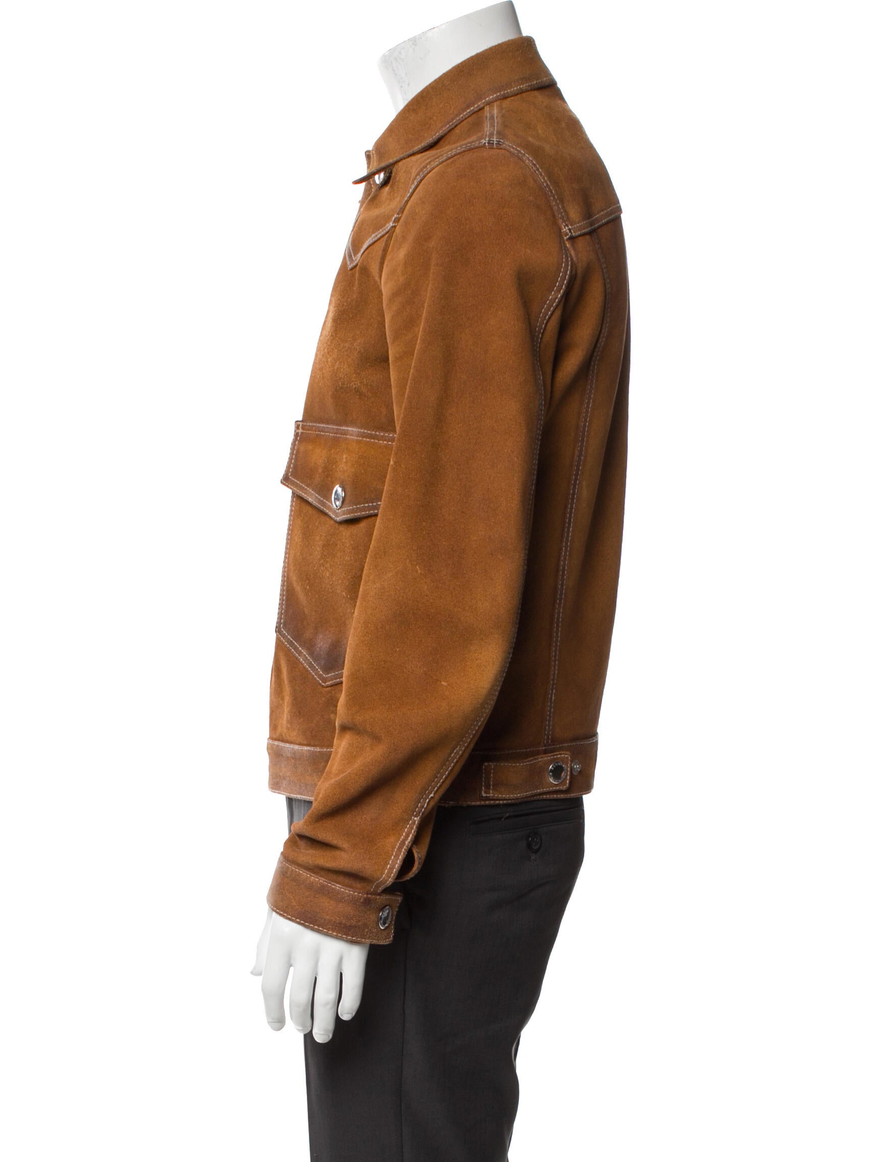 Dsquared² Calf Leather Utility Jacket