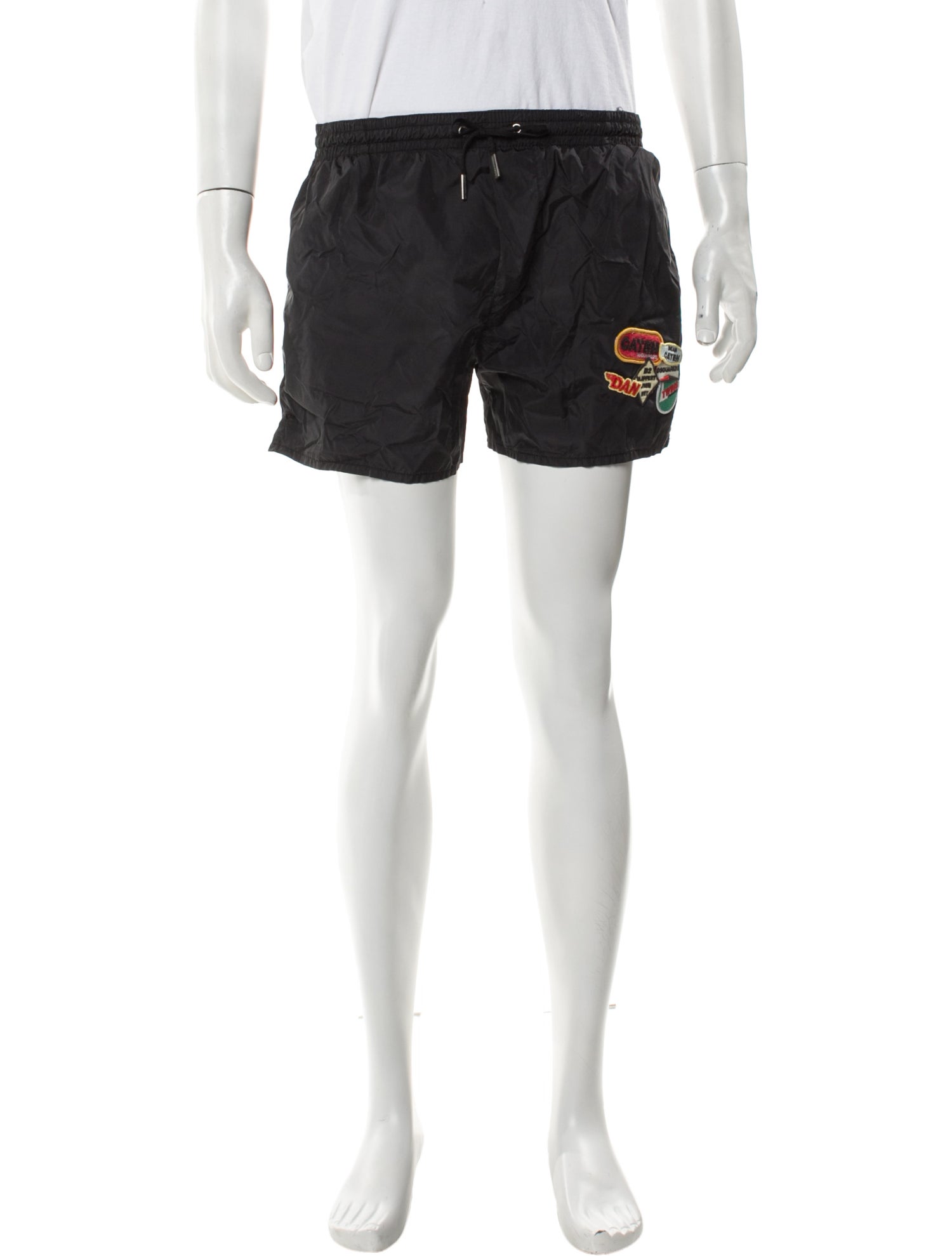 Dsquared² Embroidered Accent Swim Trunks