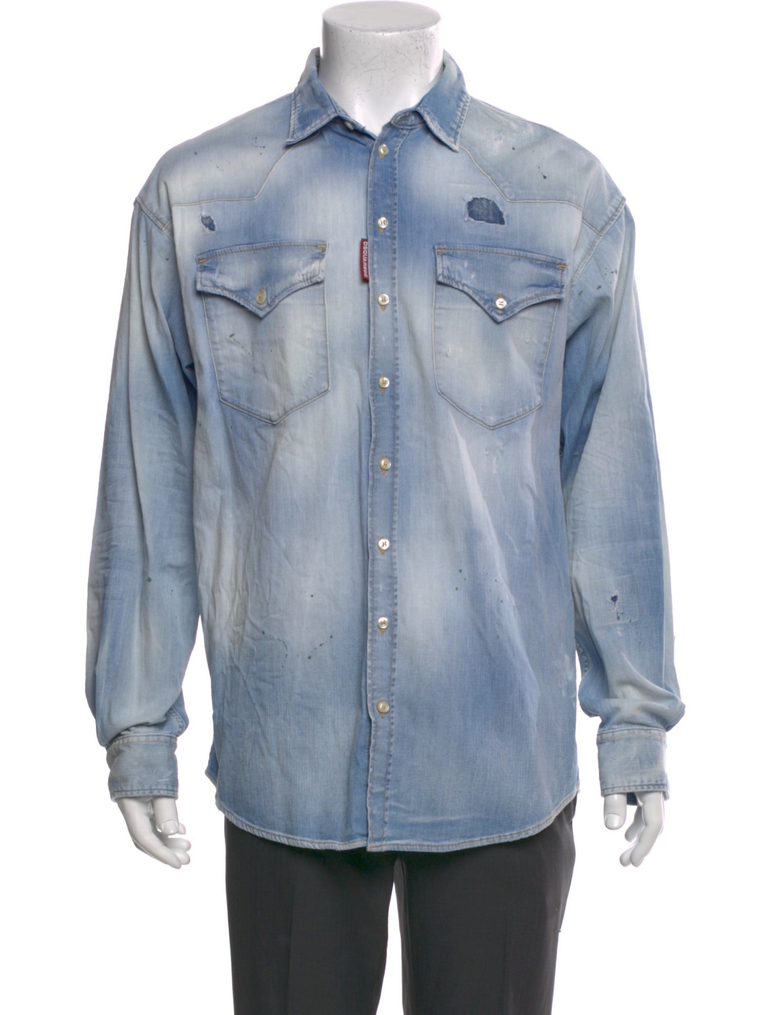 Dsquared² Long Sleeve Denim Shirt