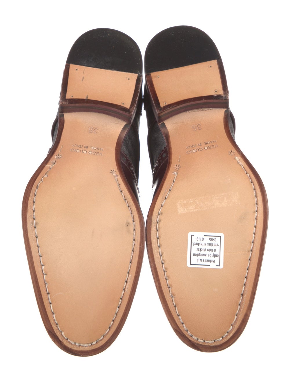 Dsquared² Leather Colorblock Pattern Oxfords - image 5