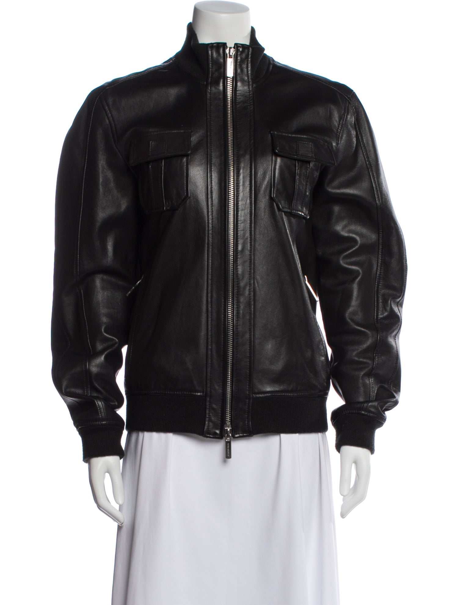 Dsquared² Calf Leather Jacket