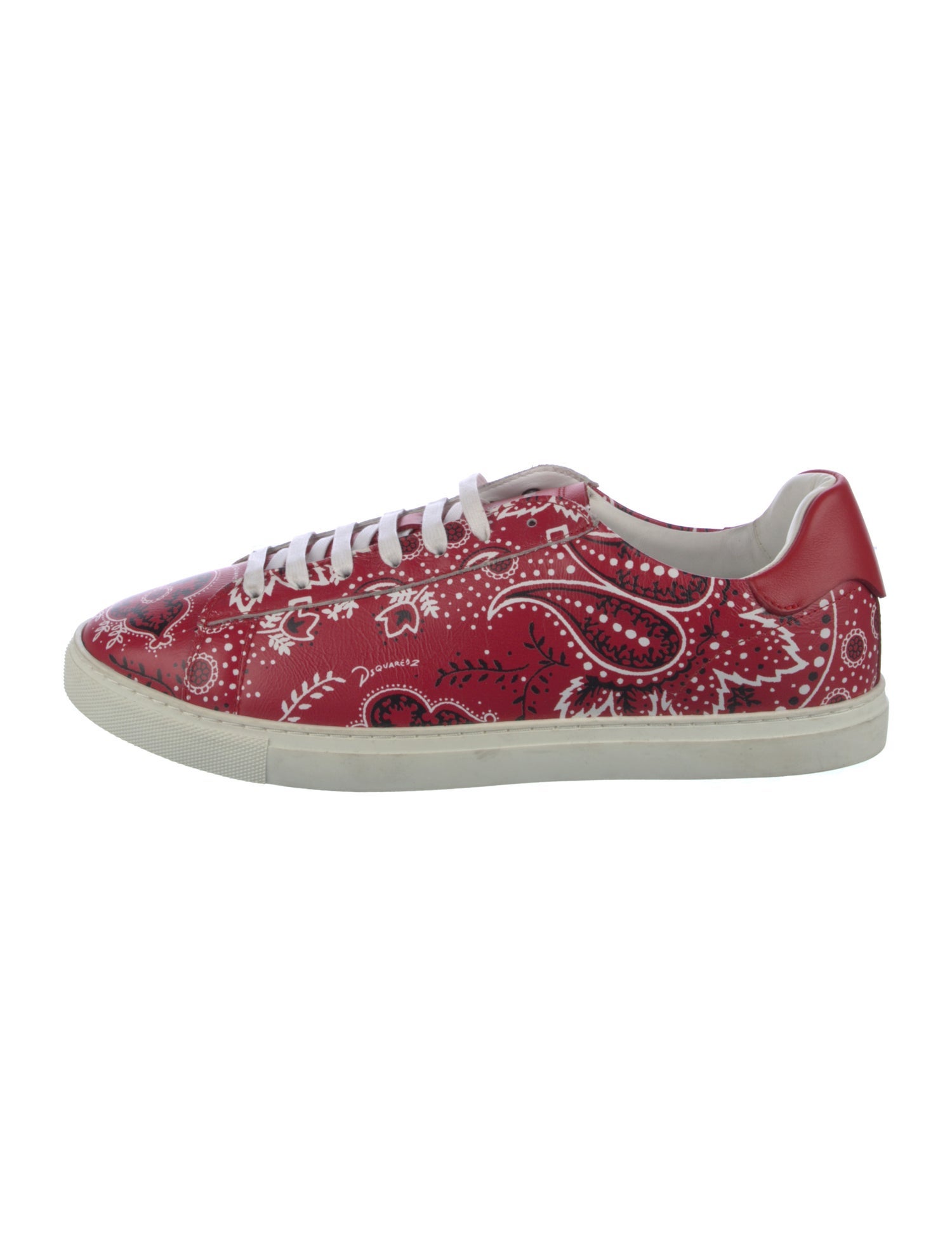 Dsquared² Leather Printed Sneakers