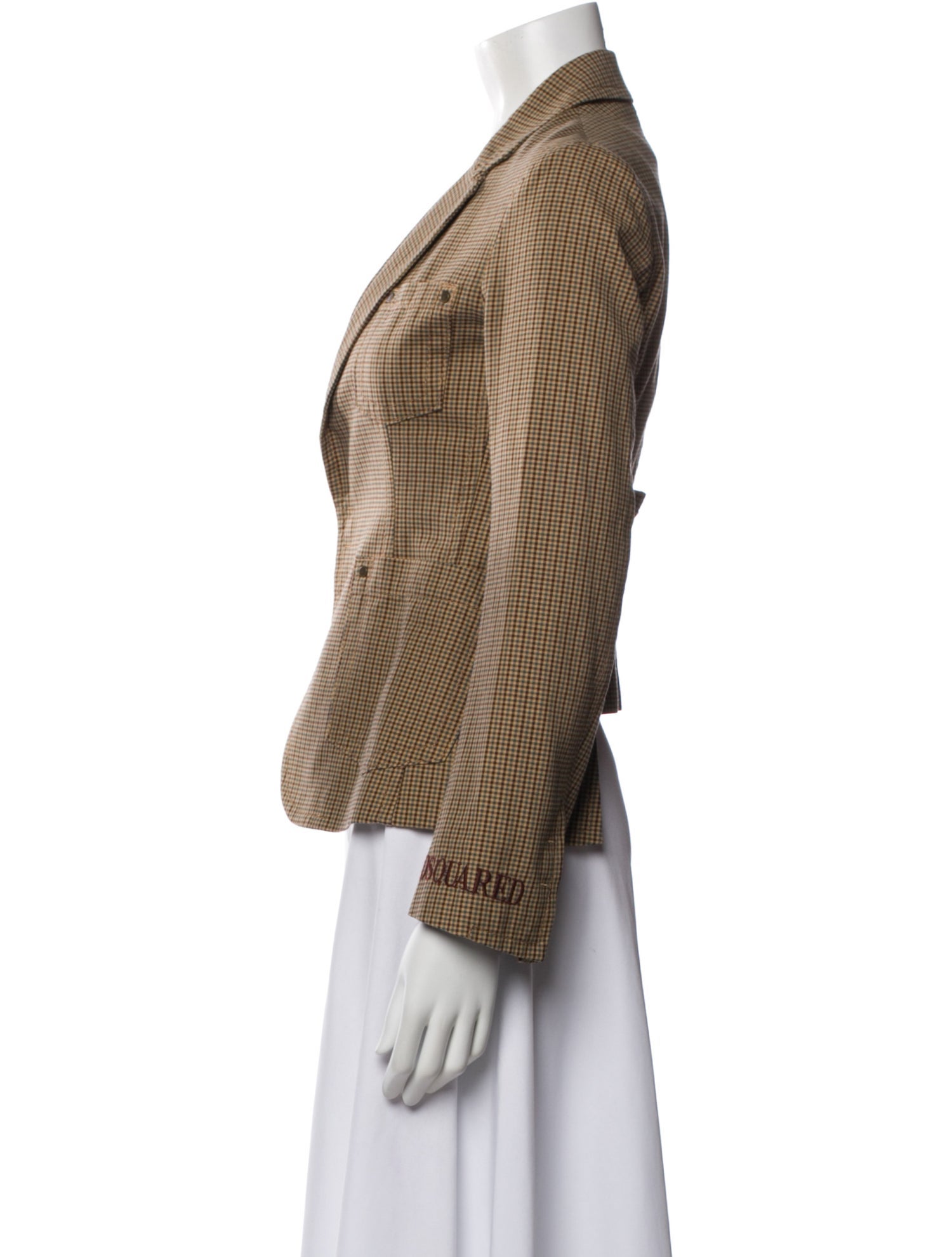 Dsquared² Plaid Print Blazer