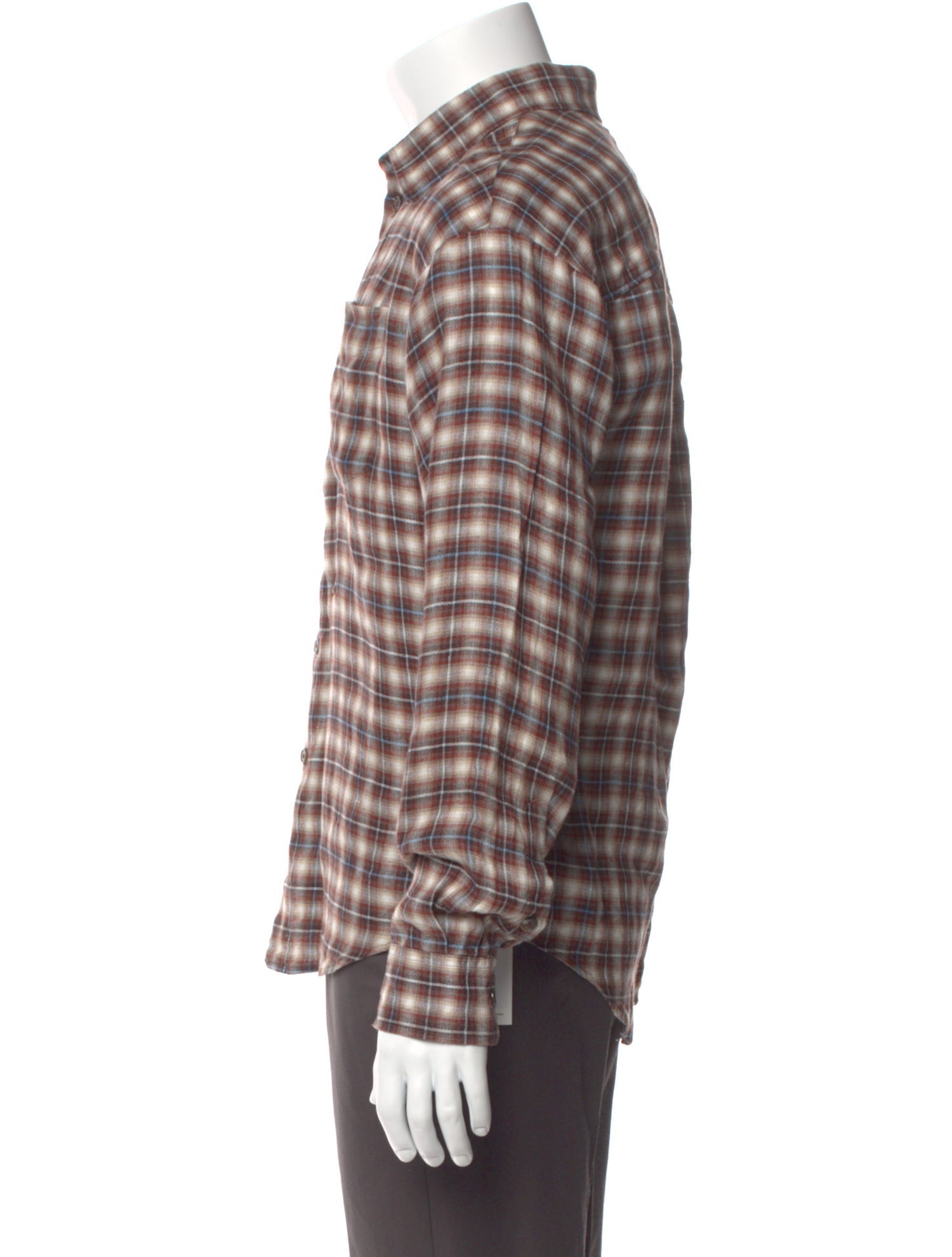 Dsquared² Linen Plaid Print Shirt