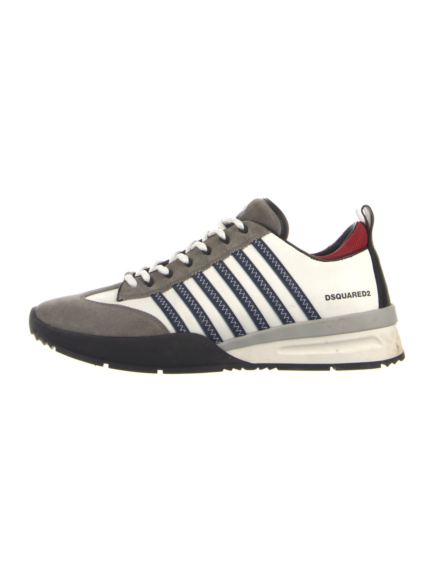 Dsquared² Suede Striped Athletic Sneakers