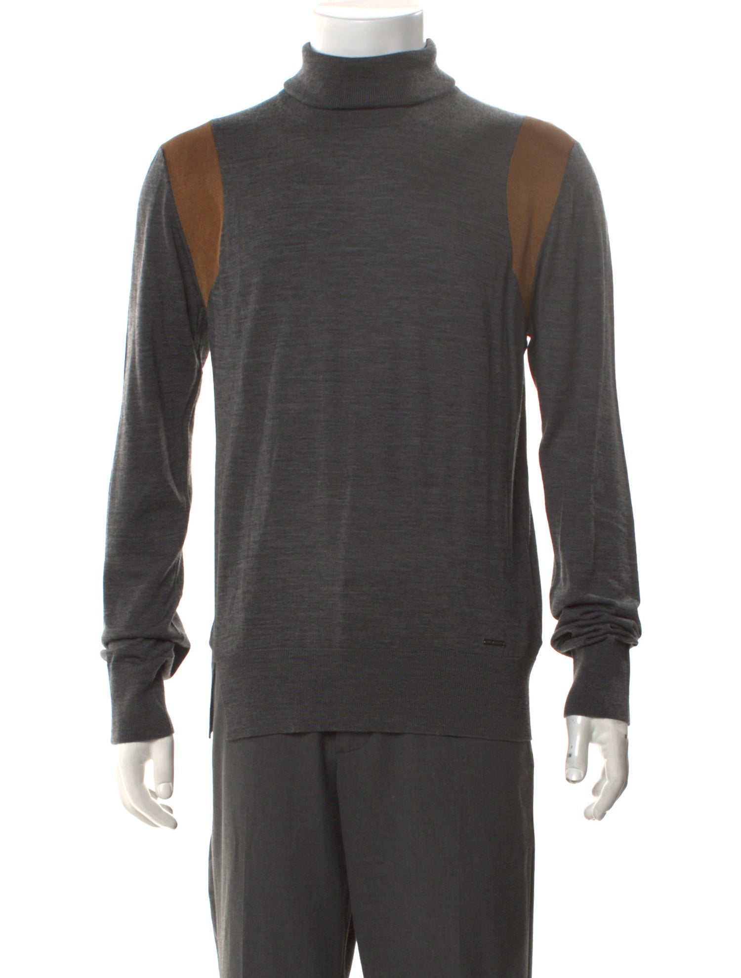 Dsquared² Colorblock Pattern Turtleneck Pullover