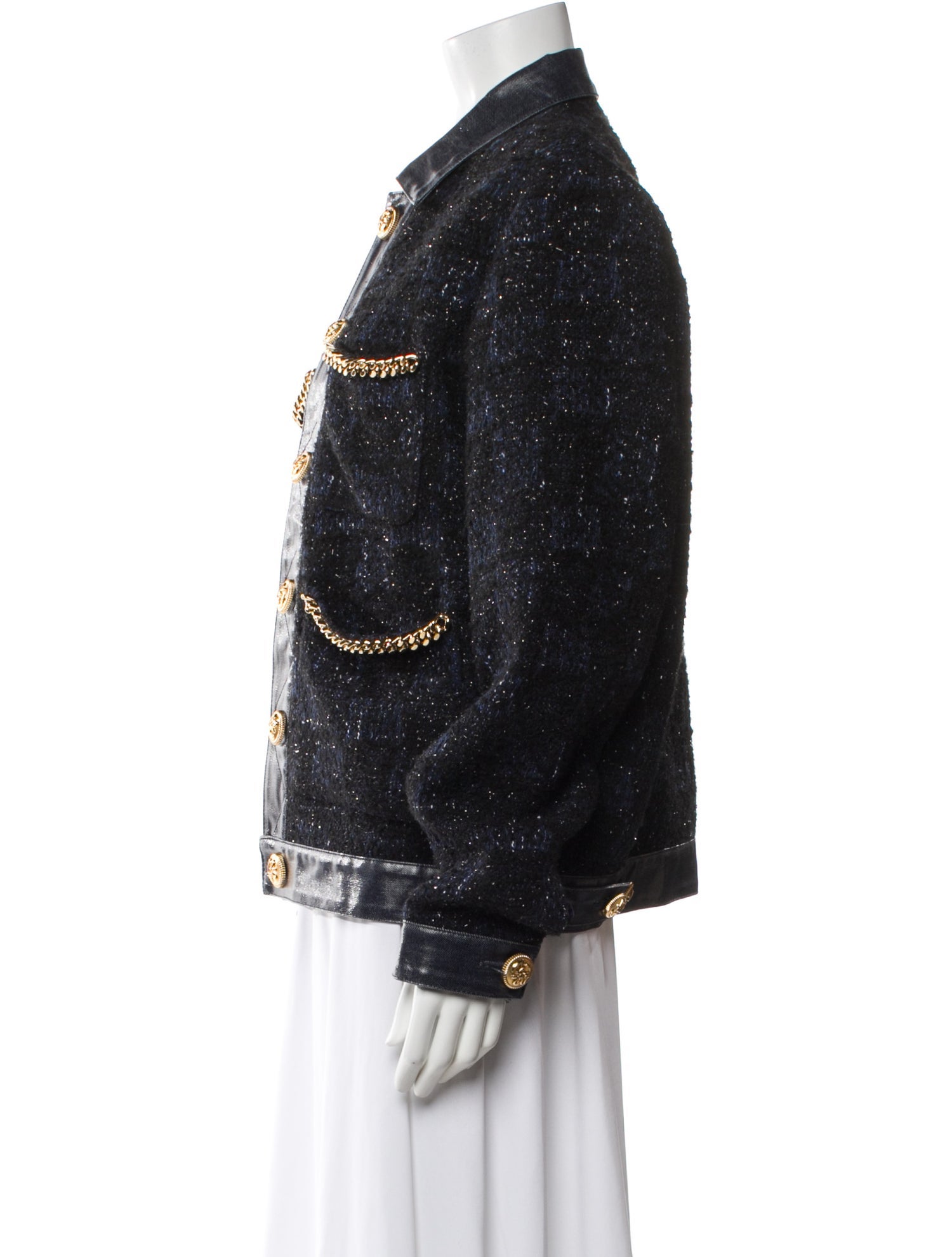 Dsquared² Tweed Pattern Denim Jacket w/ Tags