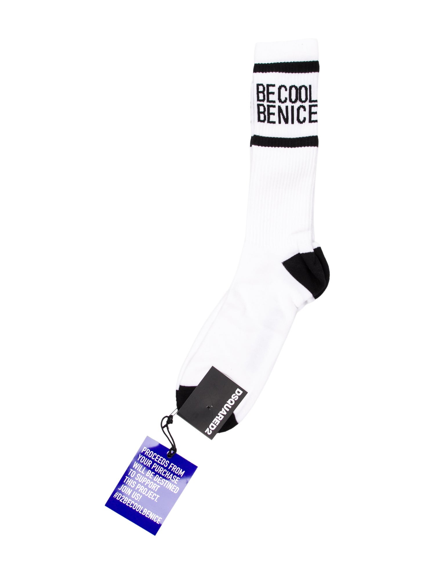 Dsquared² White pattern printed socks w/Tags