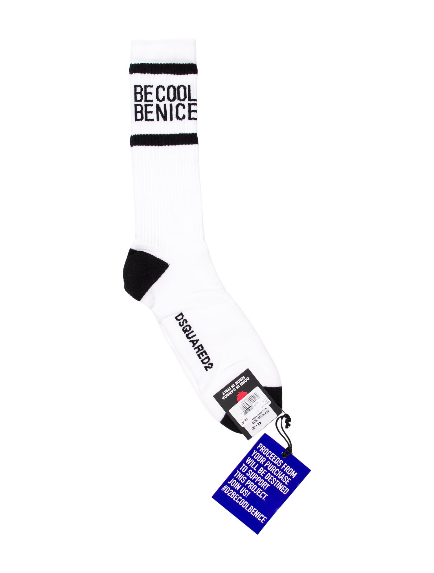 Dsquared² White pattern printed socks w/Tags