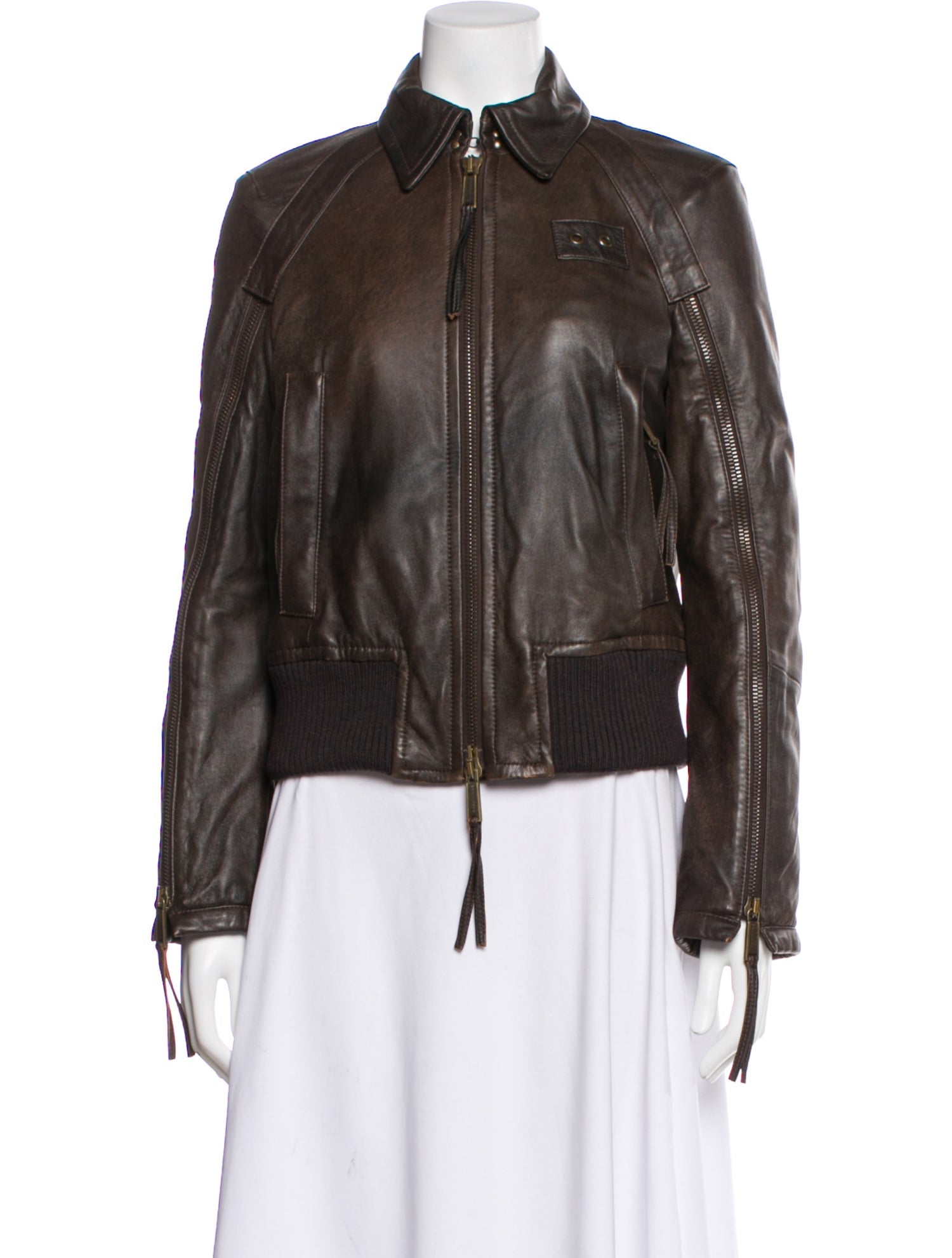 Dsquared² Leather Biker Jacket