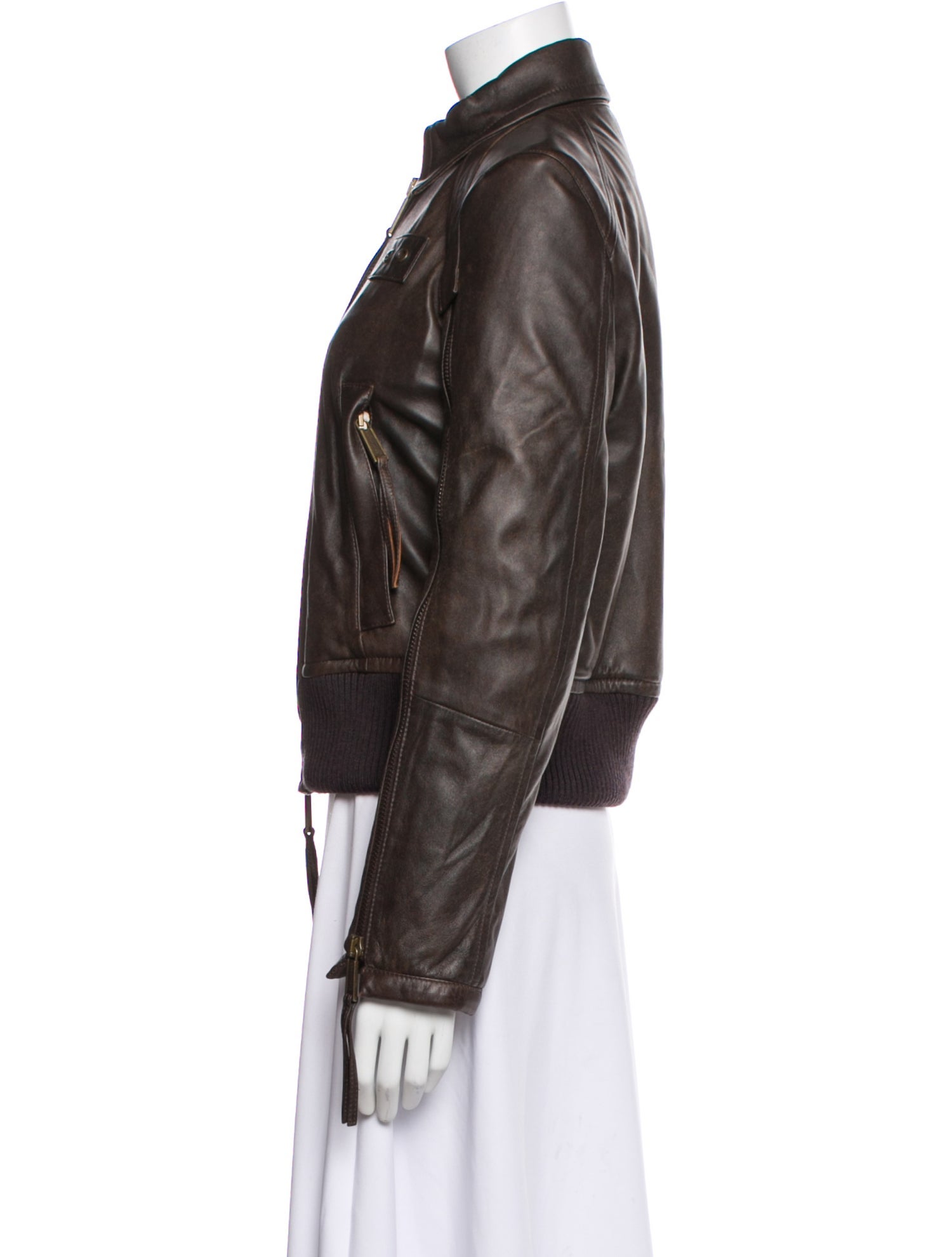 Dsquared² Leather Biker Jacket