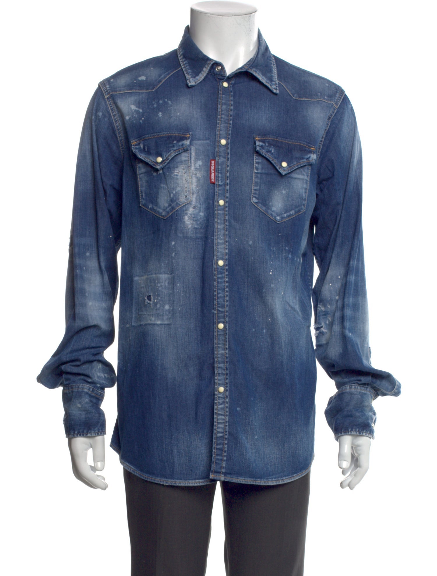 Dsquared² Long Sleeve Denim Shirt