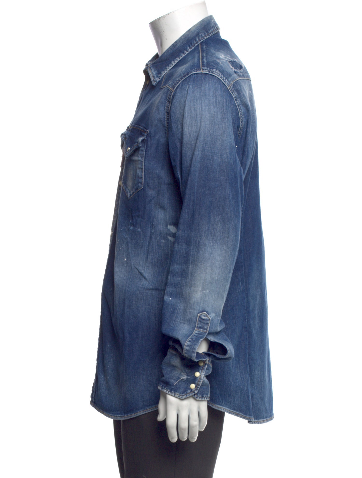Dsquared² Long Sleeve Denim Shirt