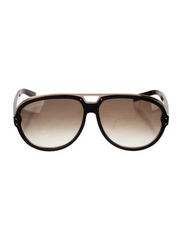 Pre-owned Dsquared2 Signature Logo Oversize Sunglasses In Brown