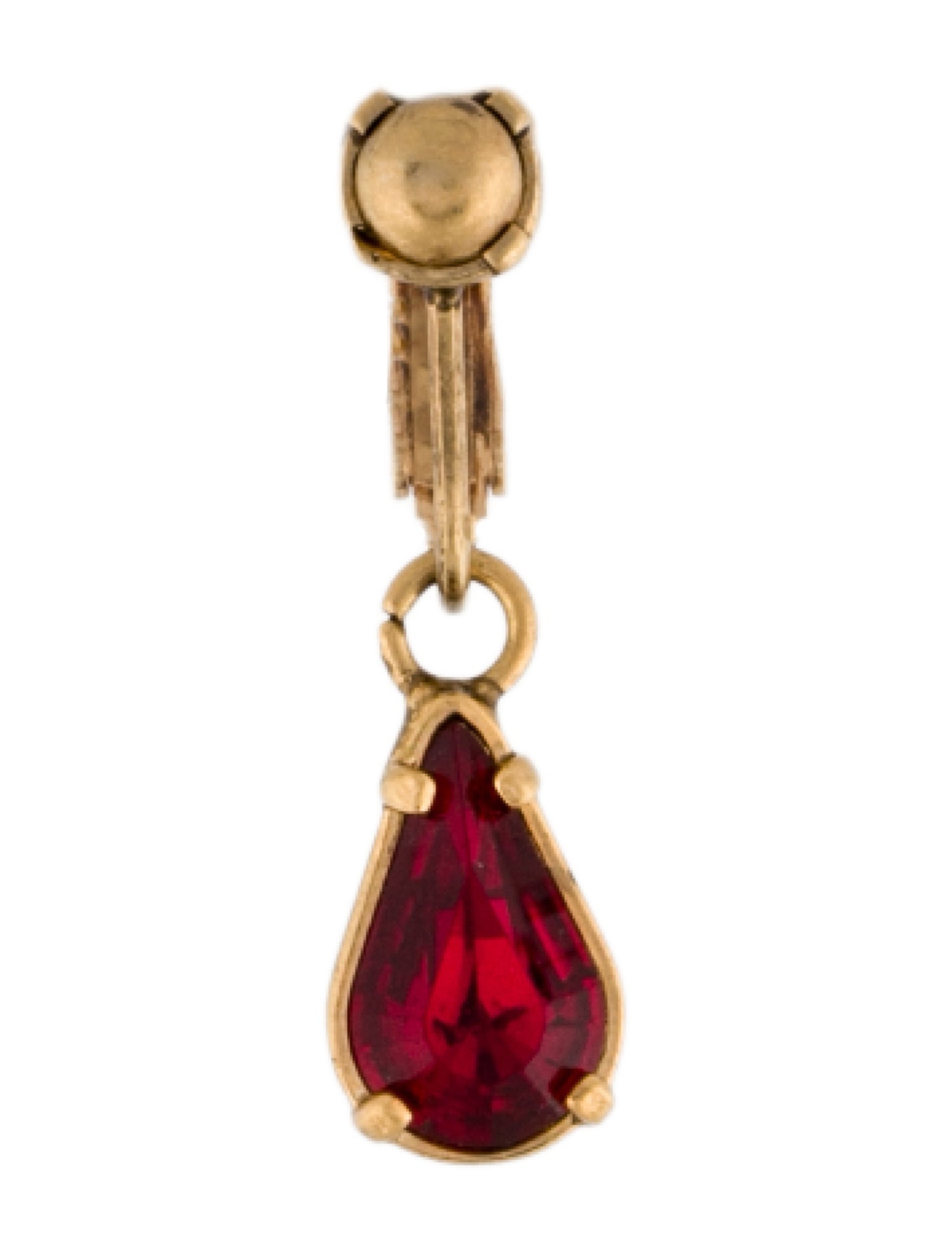Dsquared² Crystal Drop Clip-On Single Earrings