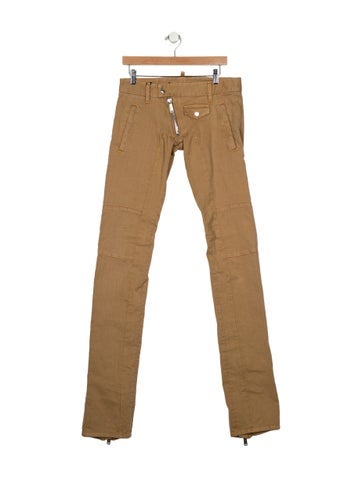 Pre-owned Dsquared2 Low-rise Straight Leg Jeans W/ Tags In Neutral