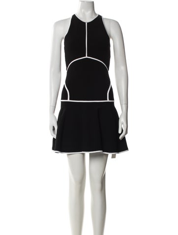 Pre-owned Dsquared2 Crew Neck Mini Dress In Black