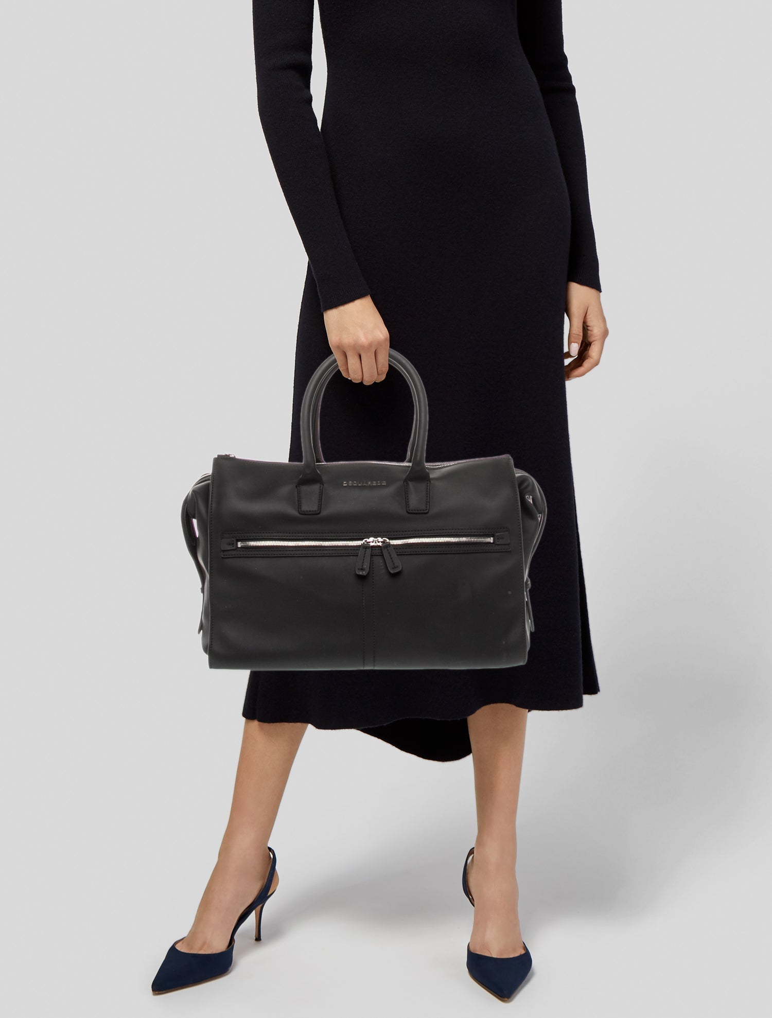 Dsquared² Leather Weekender Bag