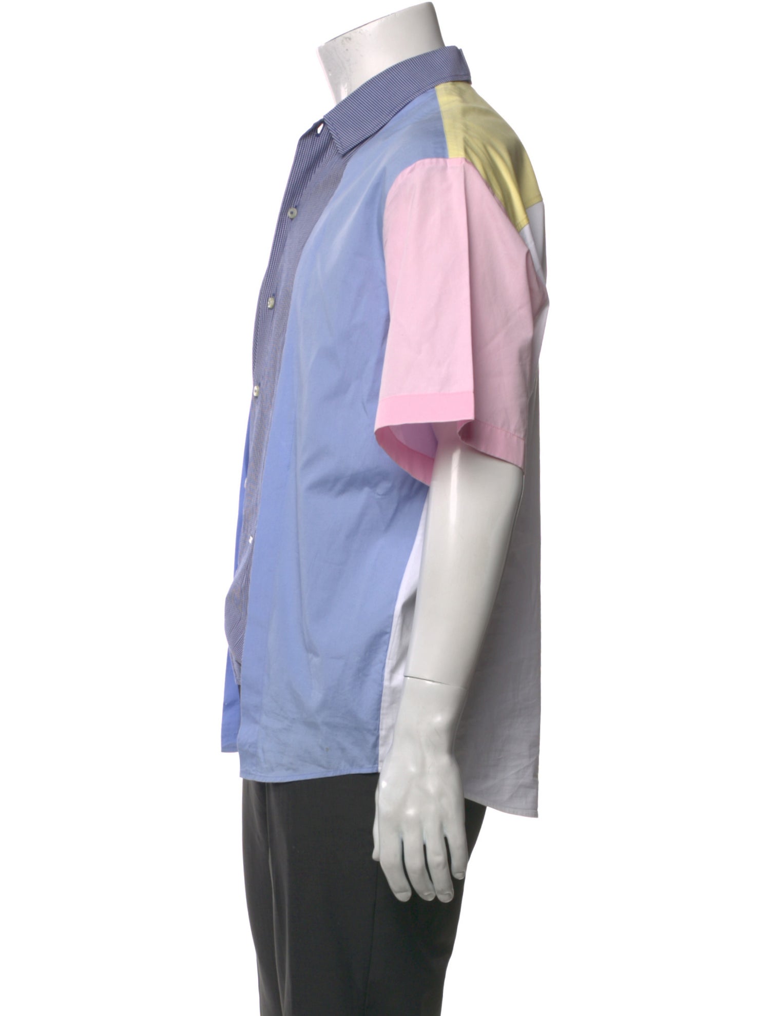 Dsquared² Colorblock Pattern Short Sleeve Shirt