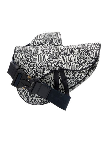 Dior x Shawn Stussy Messenger Bags Calfskin Christian Saddle