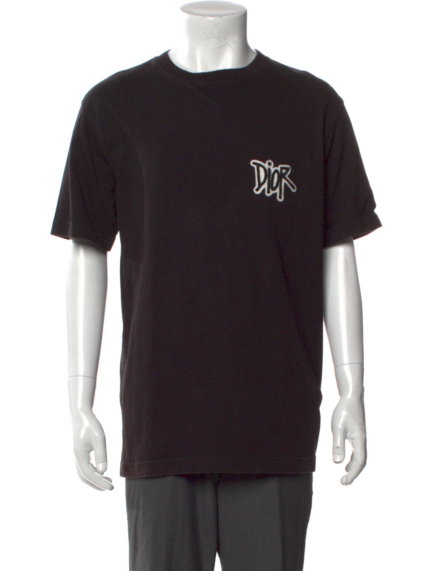 DIOR x Shawn Stussy 2020 Logo Embroidered T-Shirt