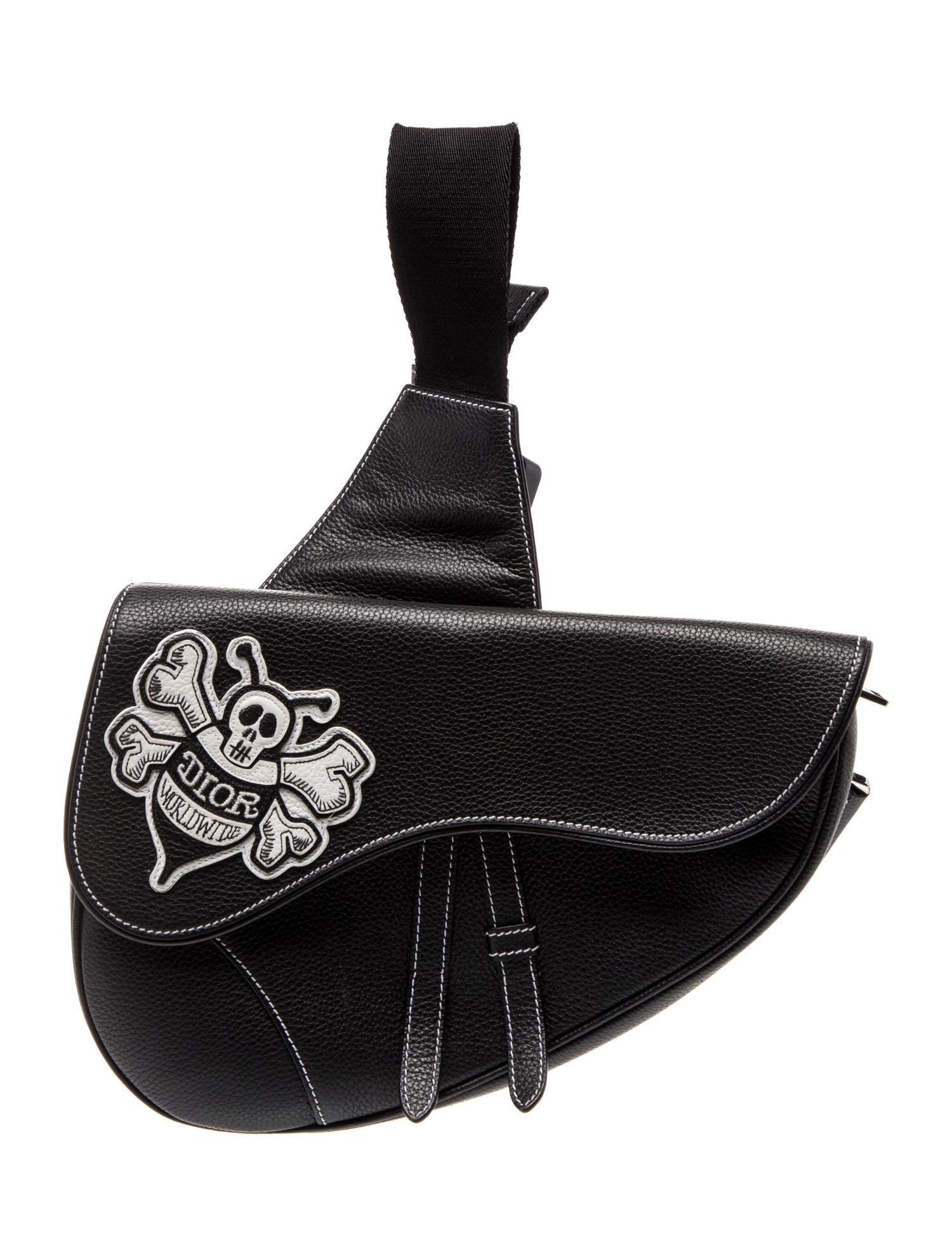 DIOR x Shawn Stussy Leather Saddle Bag