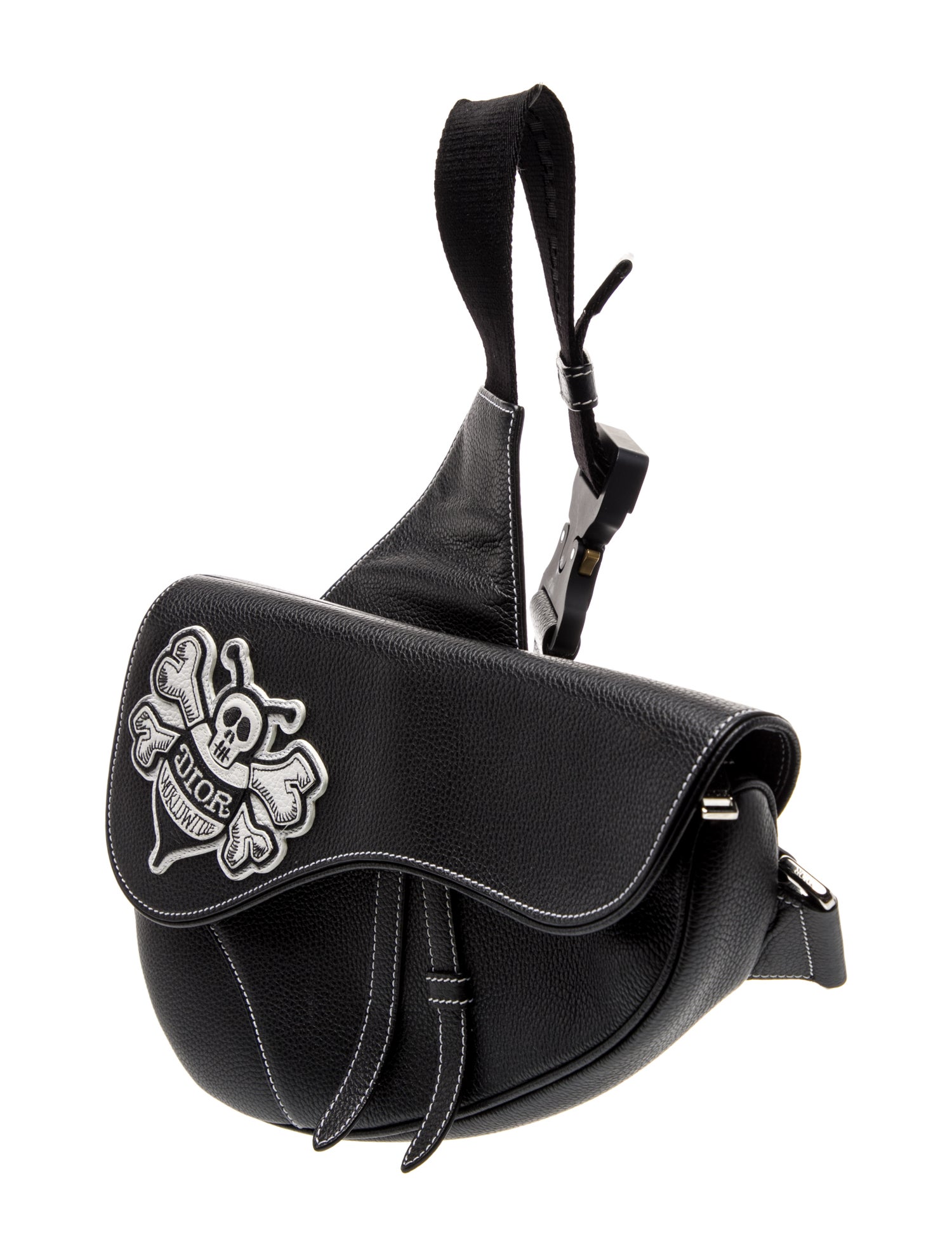DIOR x Shawn Stussy Leather Saddle Bag