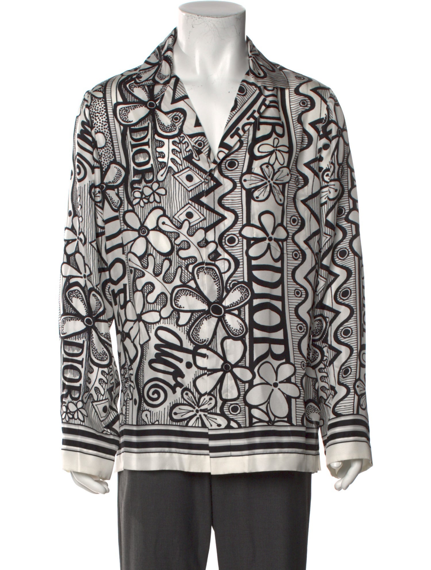 DIOR x Shawn Stussy 2020 Silk Shirt