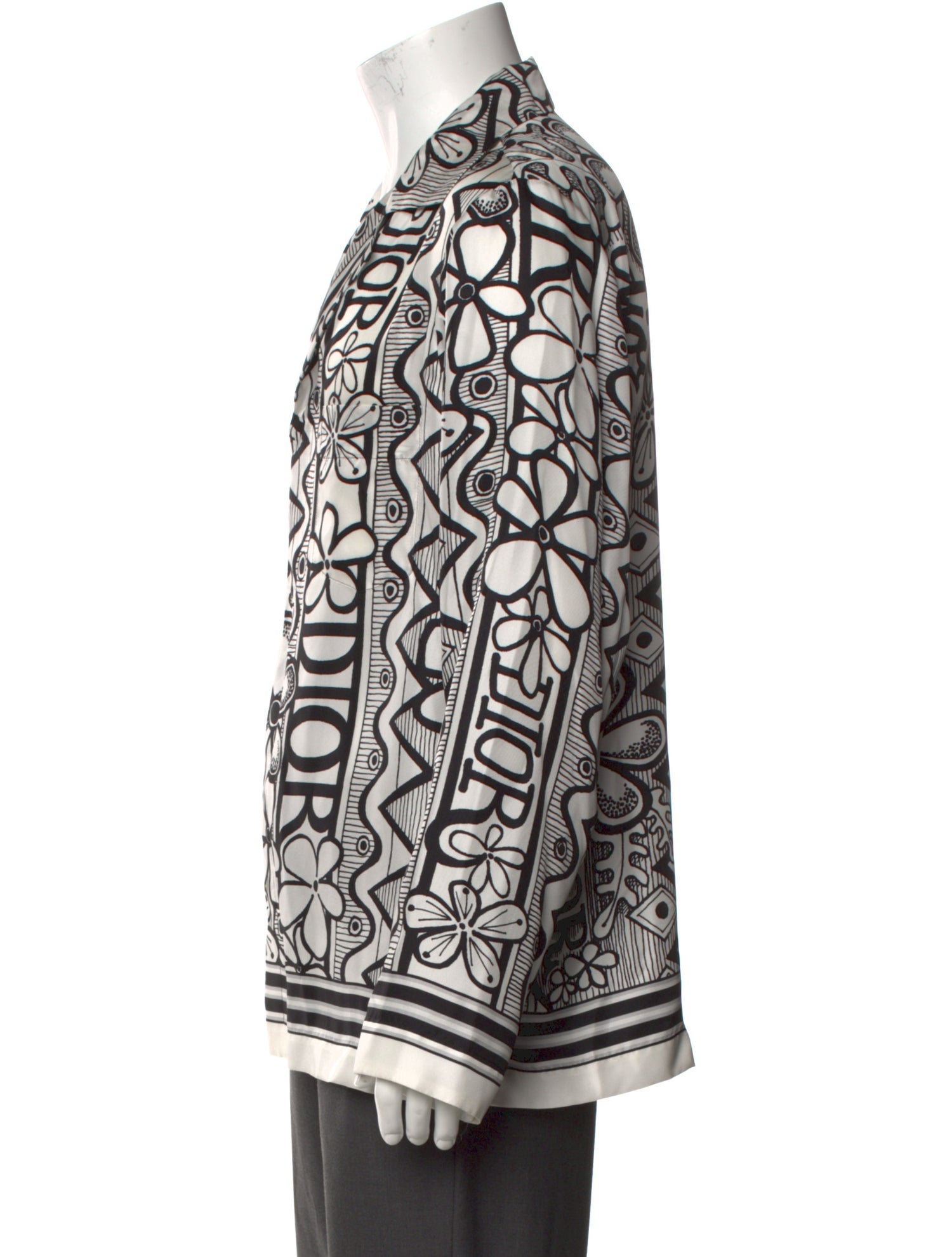 DIOR x Shawn Stussy 2020 Silk Shirt