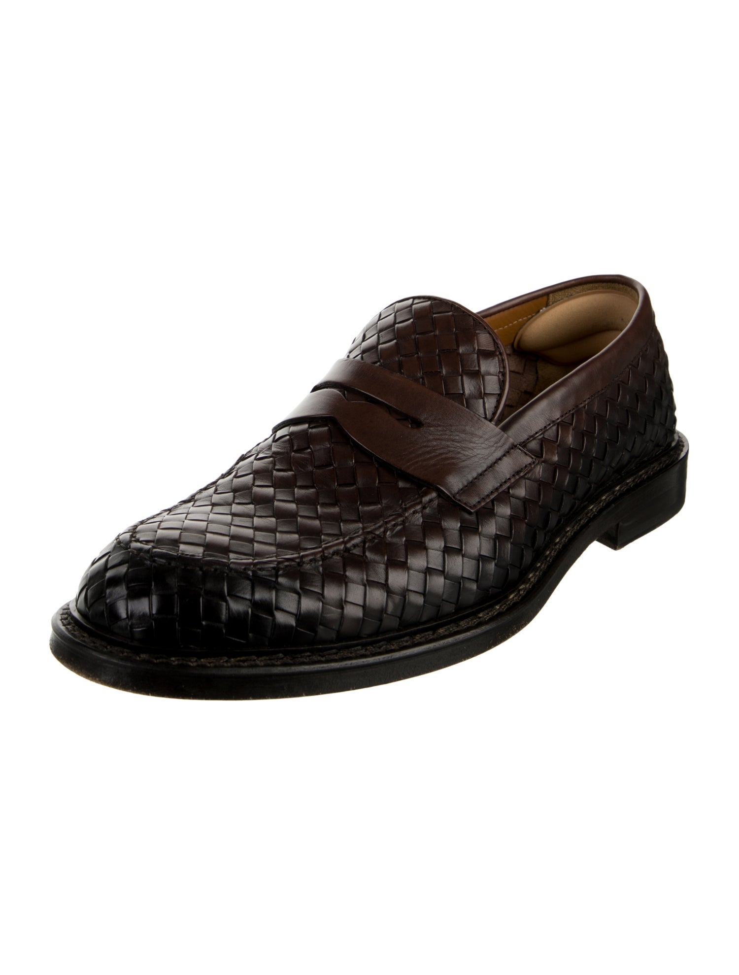 Doucal's Leather Dress Loafers