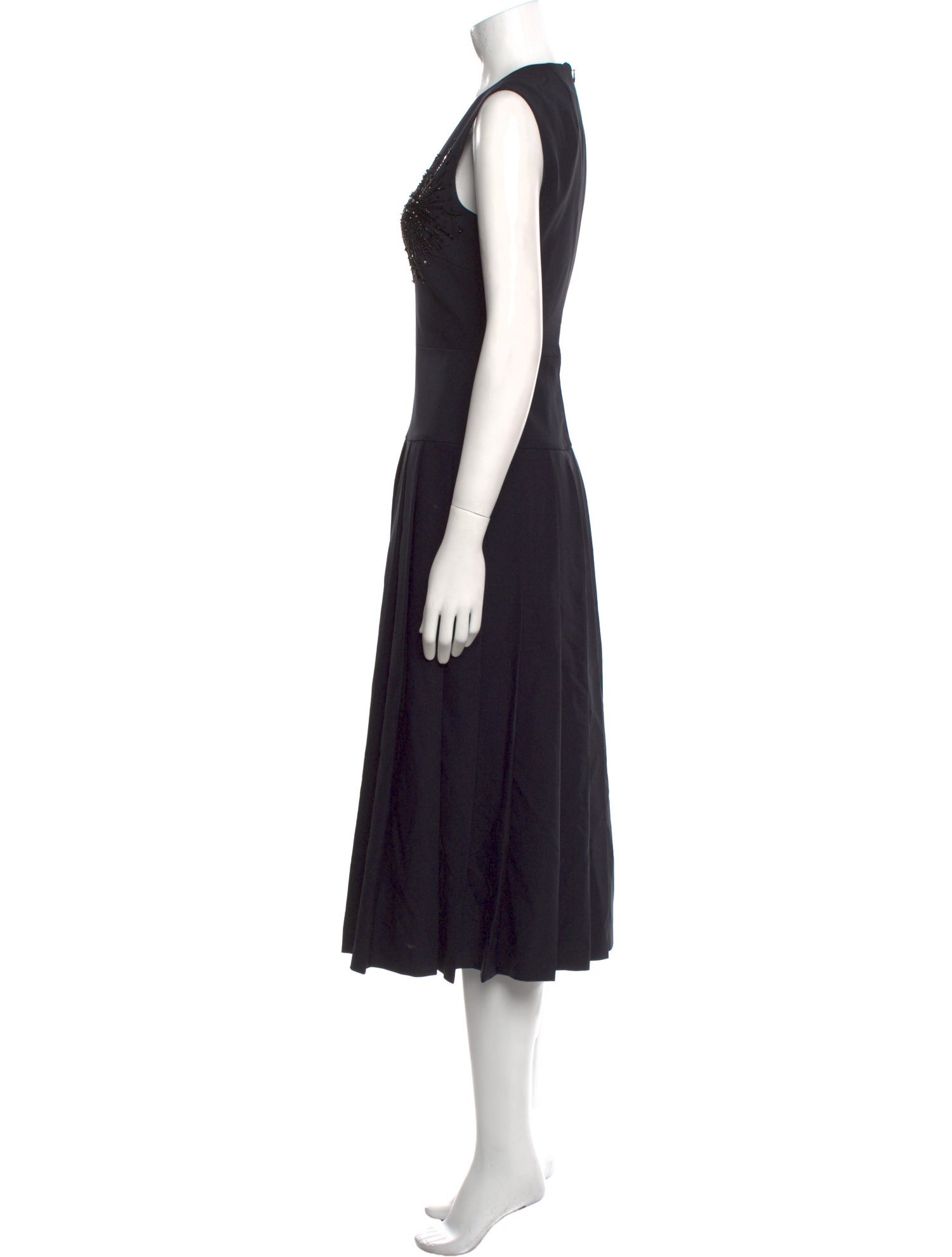 Duncan Virgin Wool Midi Length Dress