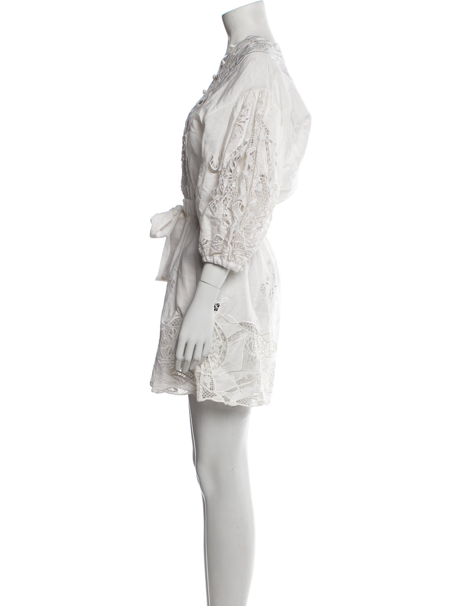 Dundas Lace Pattern Mini Dress